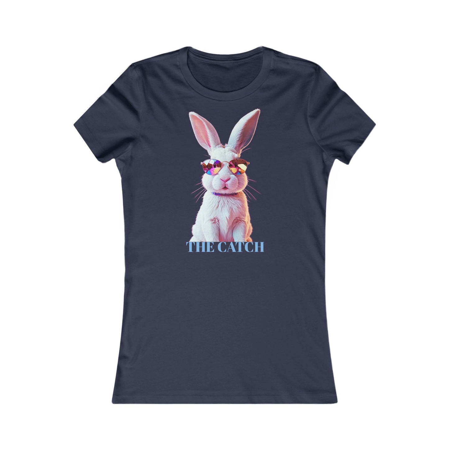 Whimsical Rabbit Graphic Tee - 'The Catch' - THE CATCH