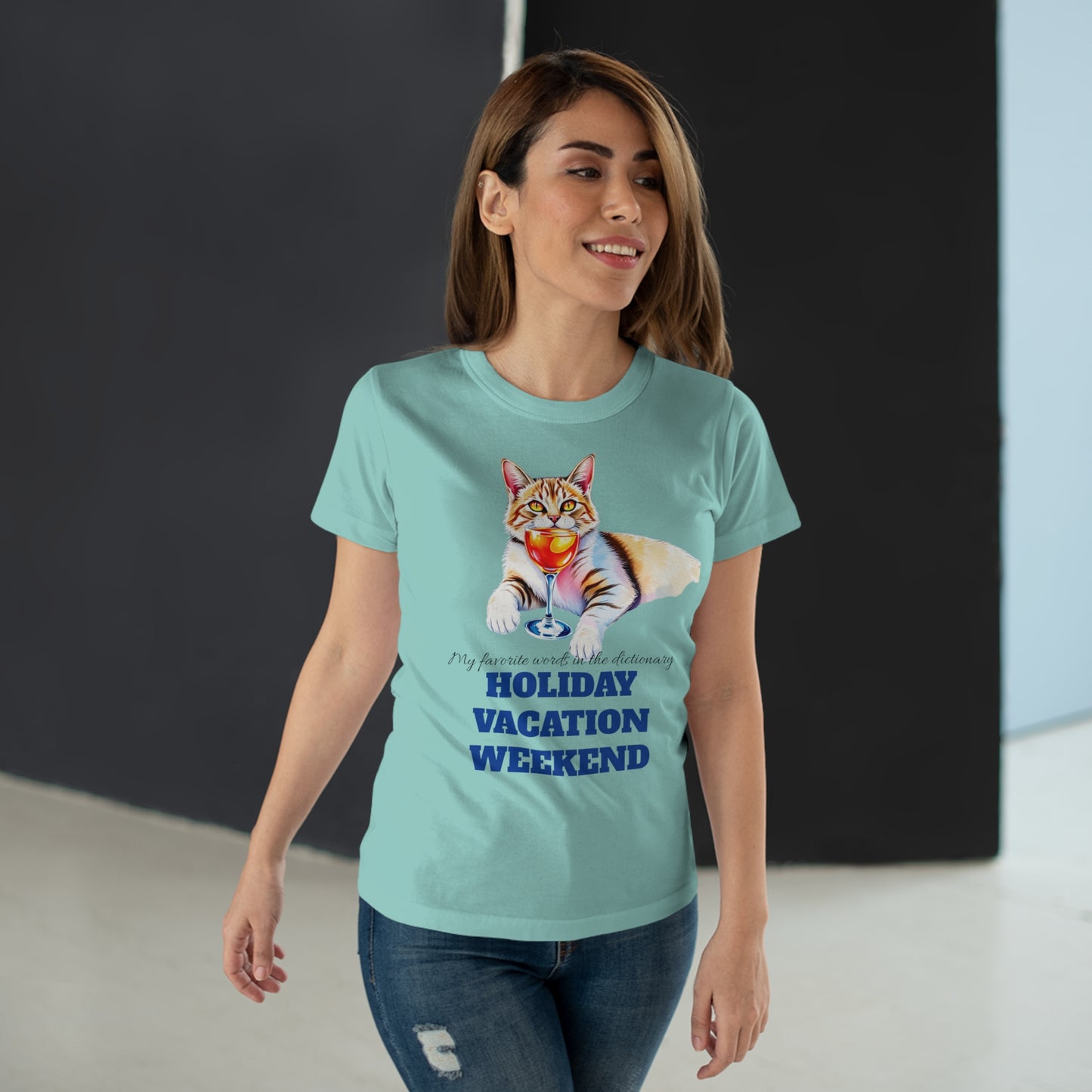 Cat Lover's Holiday Vacation T-Shirt
