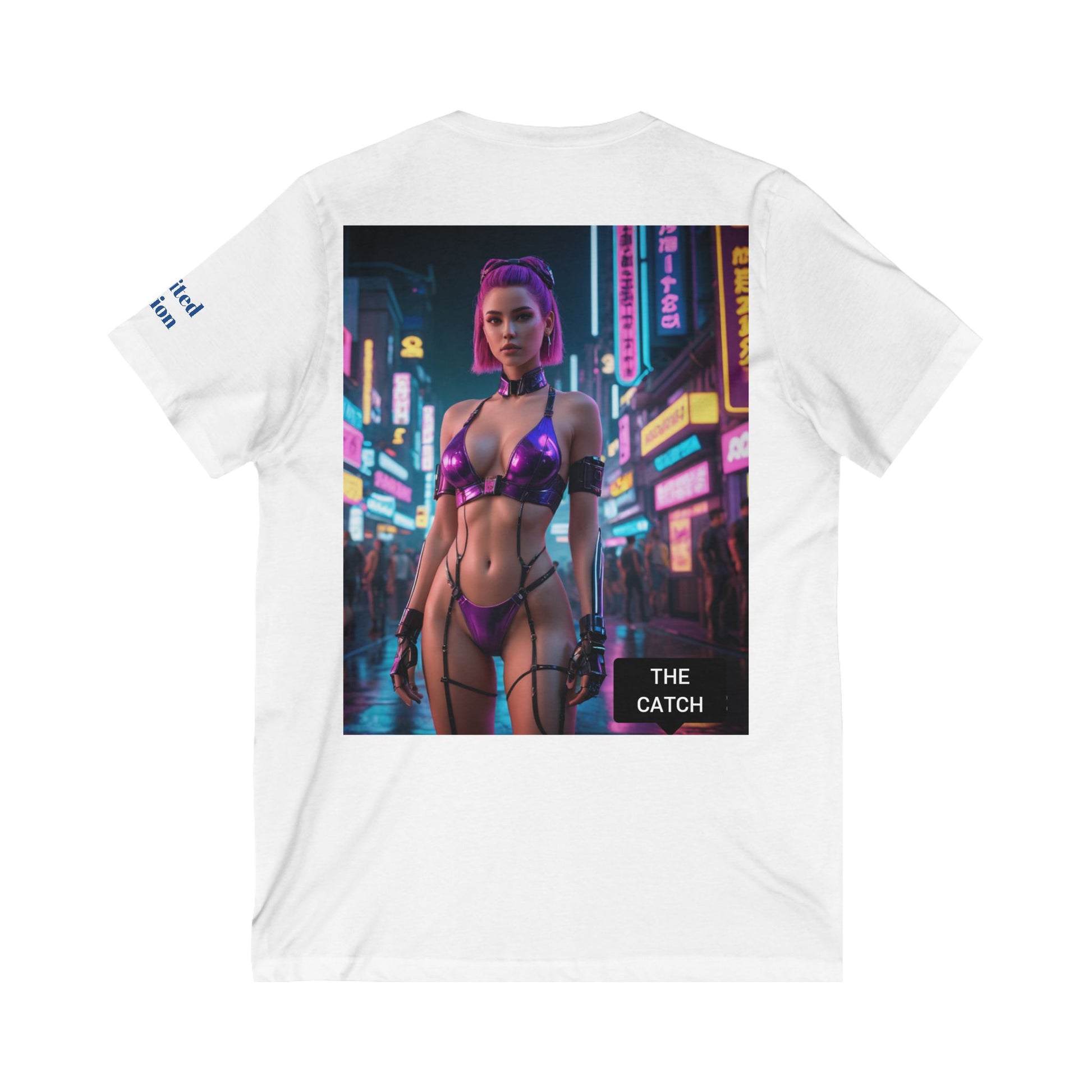 Unisex Jersey Short Sleeve V-Neck Tee - THE CATCH