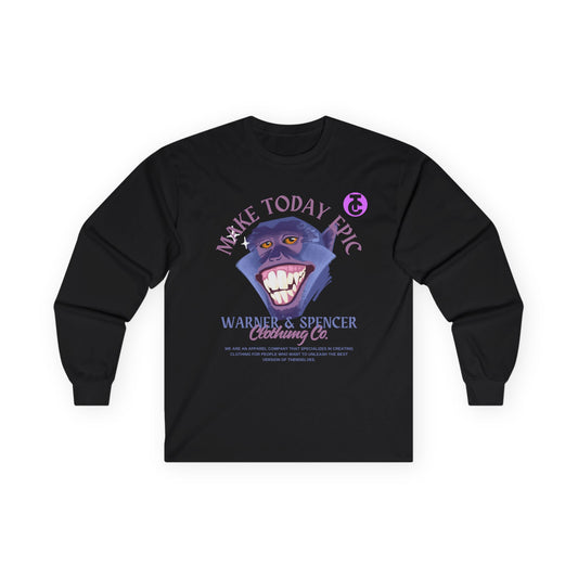 Make Today Epic  Long Sleeve Tee - Fun Graphic Shirt for Everyday Wear