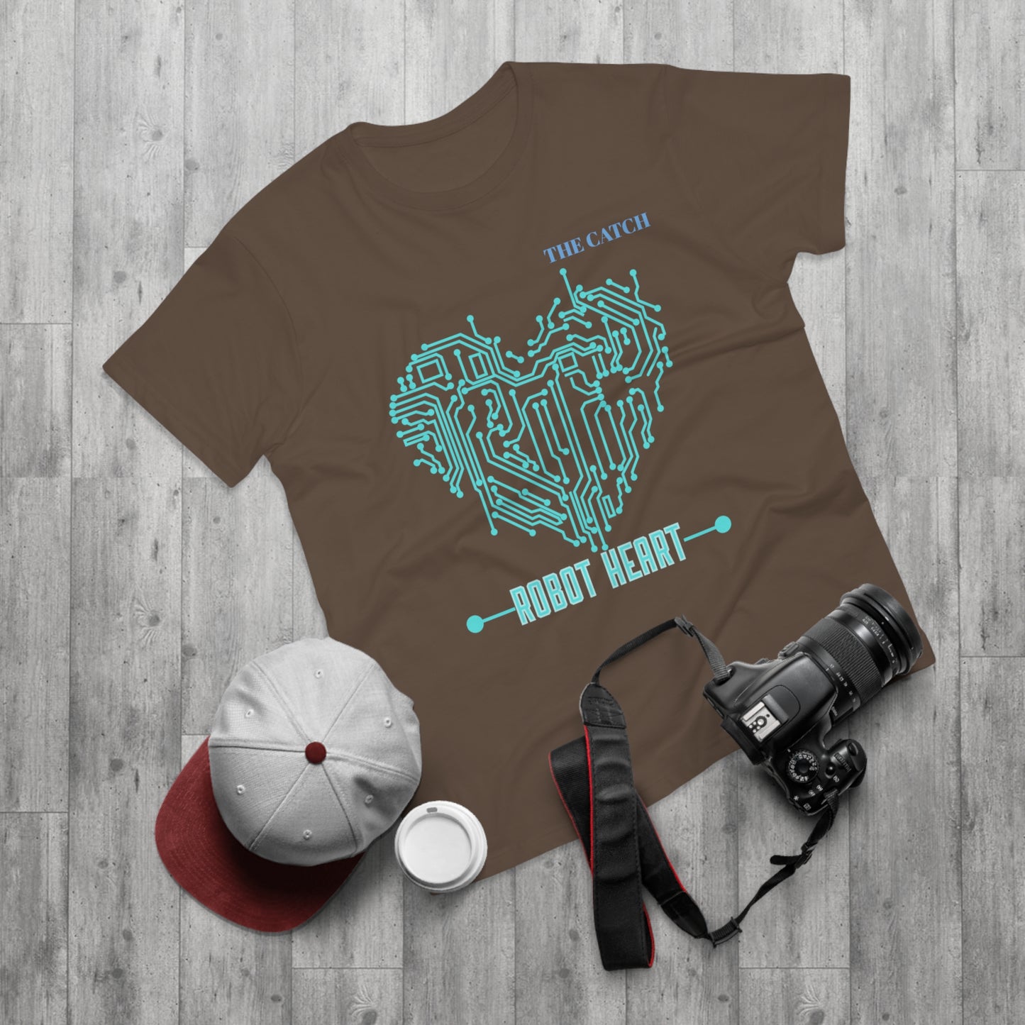 Robot Heart Graphic Tee for Tech Enthusiasts - THE CATCH