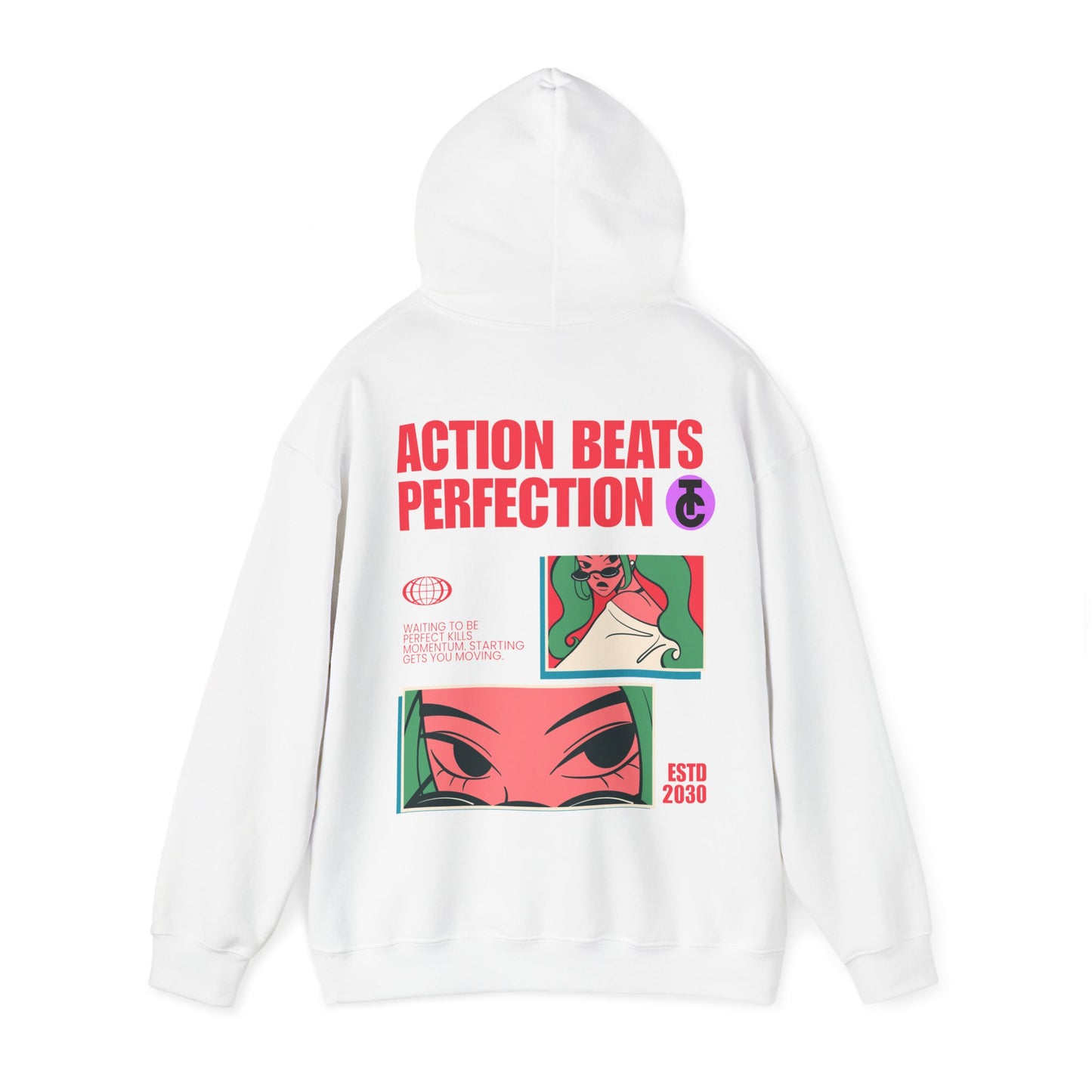 Stylish Hoodie with Bold Graphic Design | Cozy Streetwear for Every Occasion, Trendy Gift, Casual Wear, Fashion Statement - THE CATCH