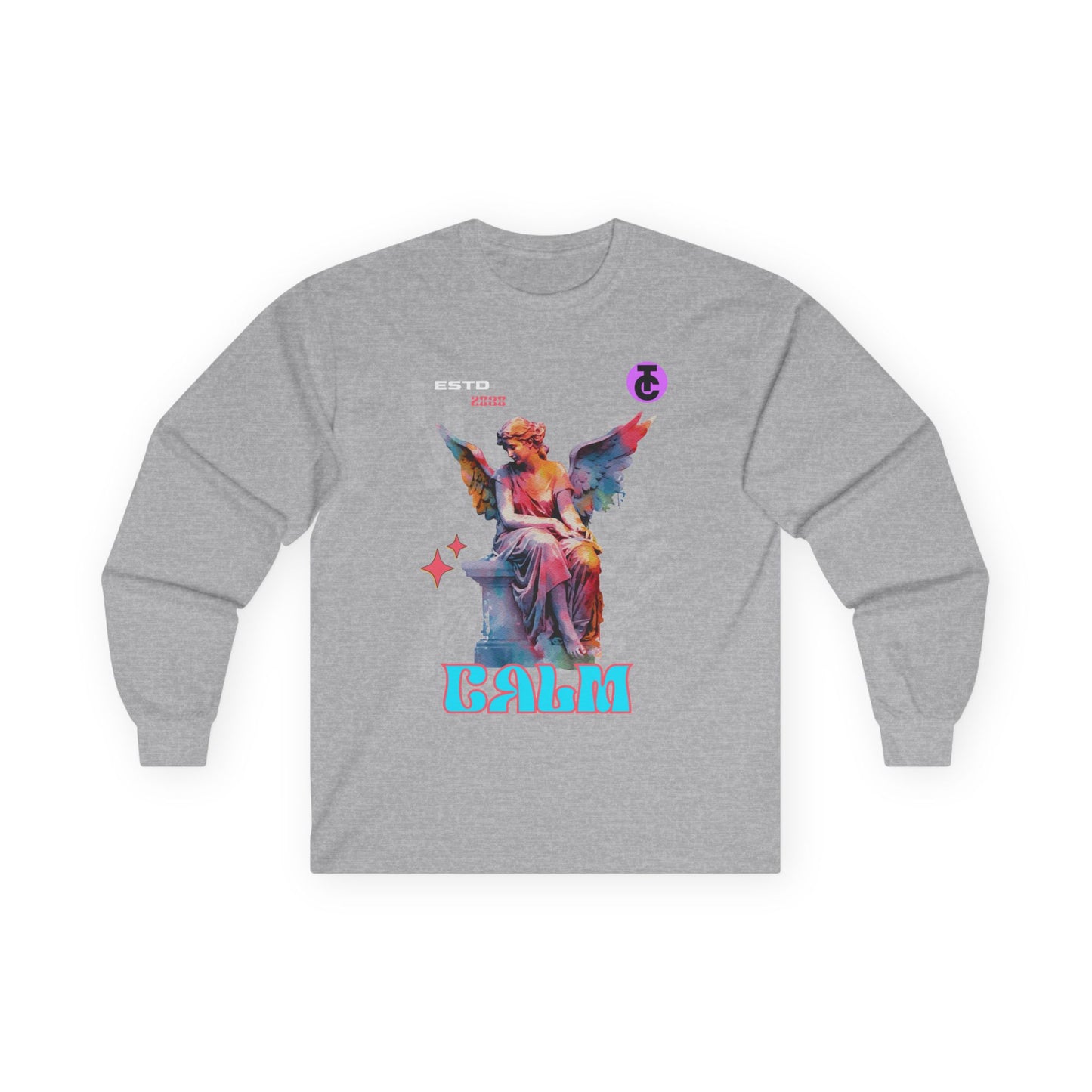 Calm Angel Long Sleeve Tee - Ultra Cotton Graphic Tee - THE CATCH