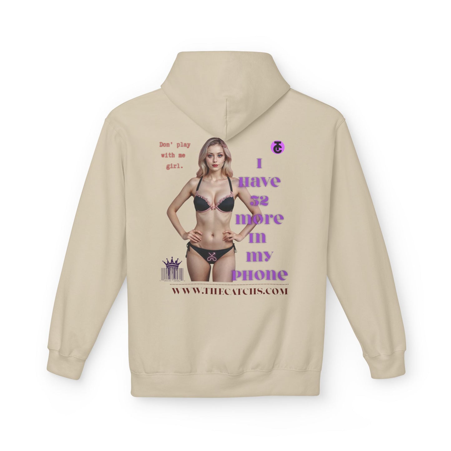 Trendy Fleece Hoodie for Everyday Style | Casual Wear, Gift for Her, Graphic Hooded Sweatshirt, Unique Fashion Statement - THE CATCH