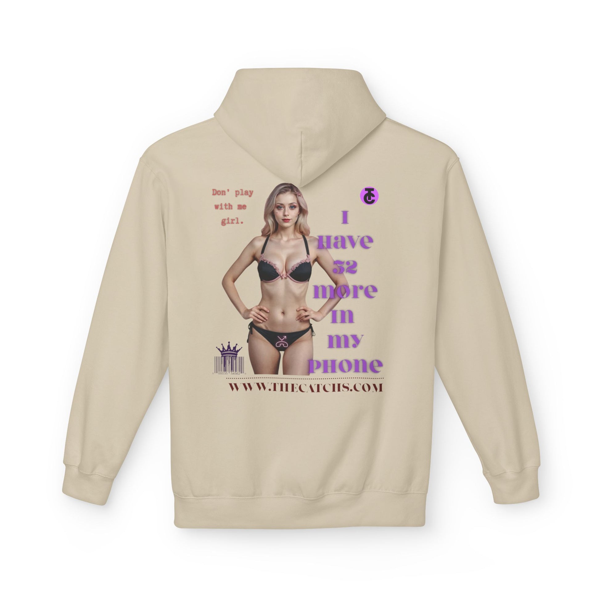 Trendy Fleece Hoodie for Everyday Style | Casual Wear, Gift for Her, Graphic Hooded Sweatshirt, Unique Fashion Statement - THE CATCH