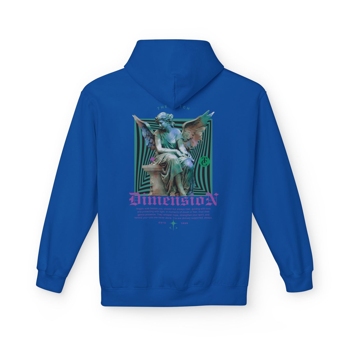 Cosmic Dimension Hoodie | Softstyle Fleece Wear, Unique Graphic Pullover, Gift for Astronomers, Casual Streetwear