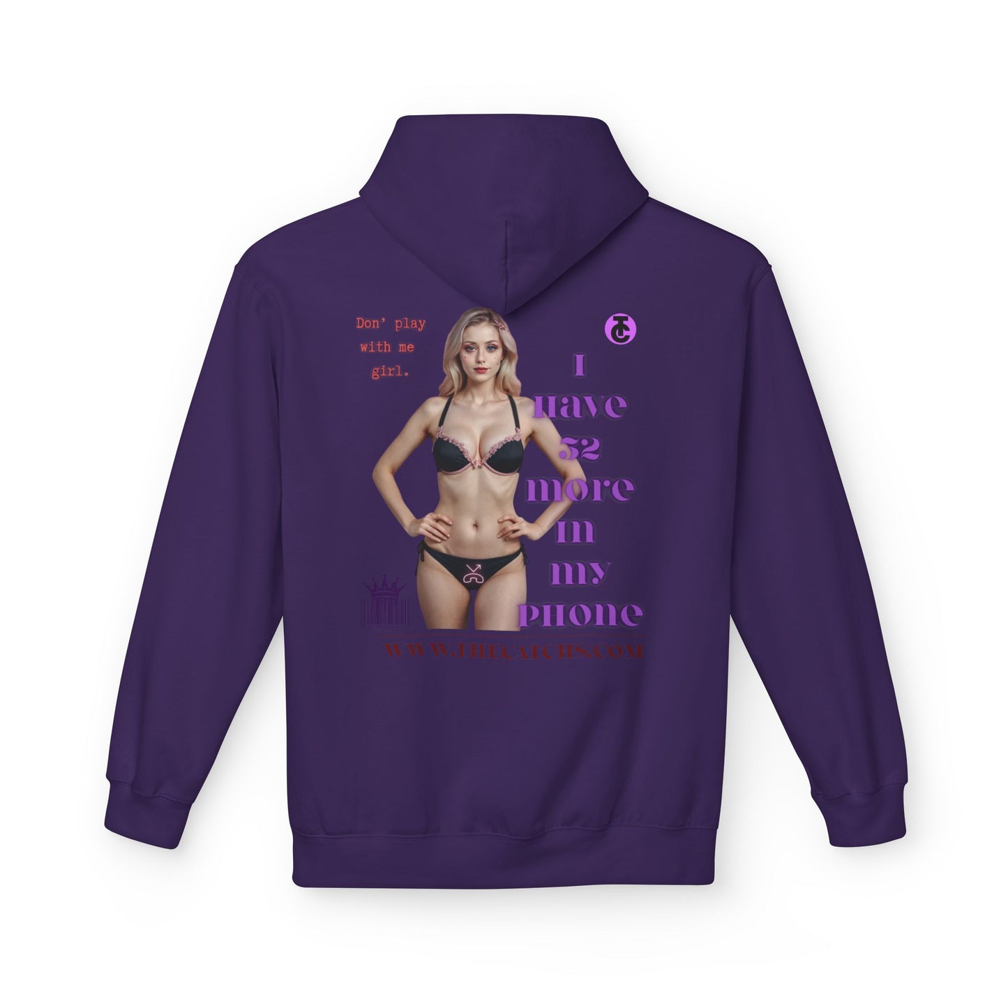 Trendy  Fleece Hoodie for Everyday Style | Casual Wear, Gift for Her, Graphic Hooded Sweatshirt, Unique Fashion Statement