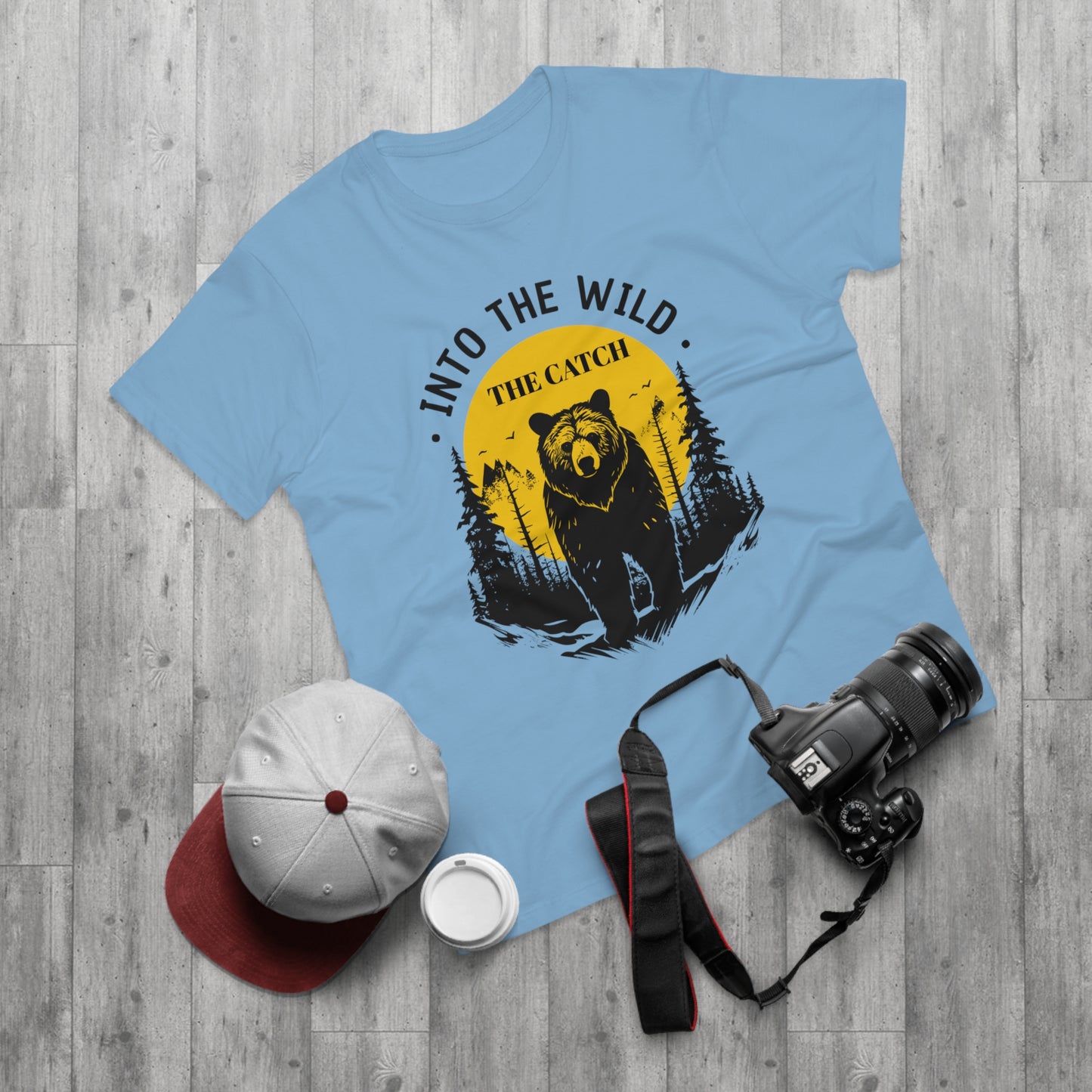 Men's Outdoor Adventure T-Shirt | Into the Wild Bear Design