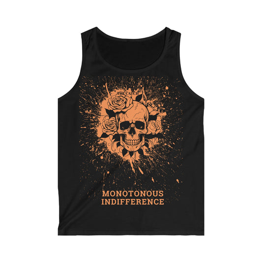 Men's Softstyle Tank Top - Monotonous Indifference Skull Design