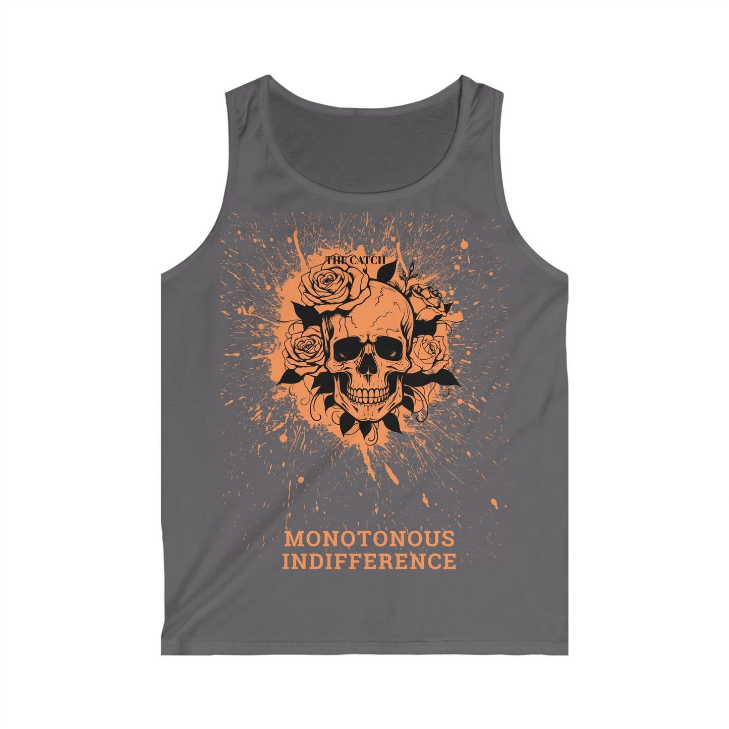 Men's Softstyle Tank Top - Monotonous Indifference Skull Design