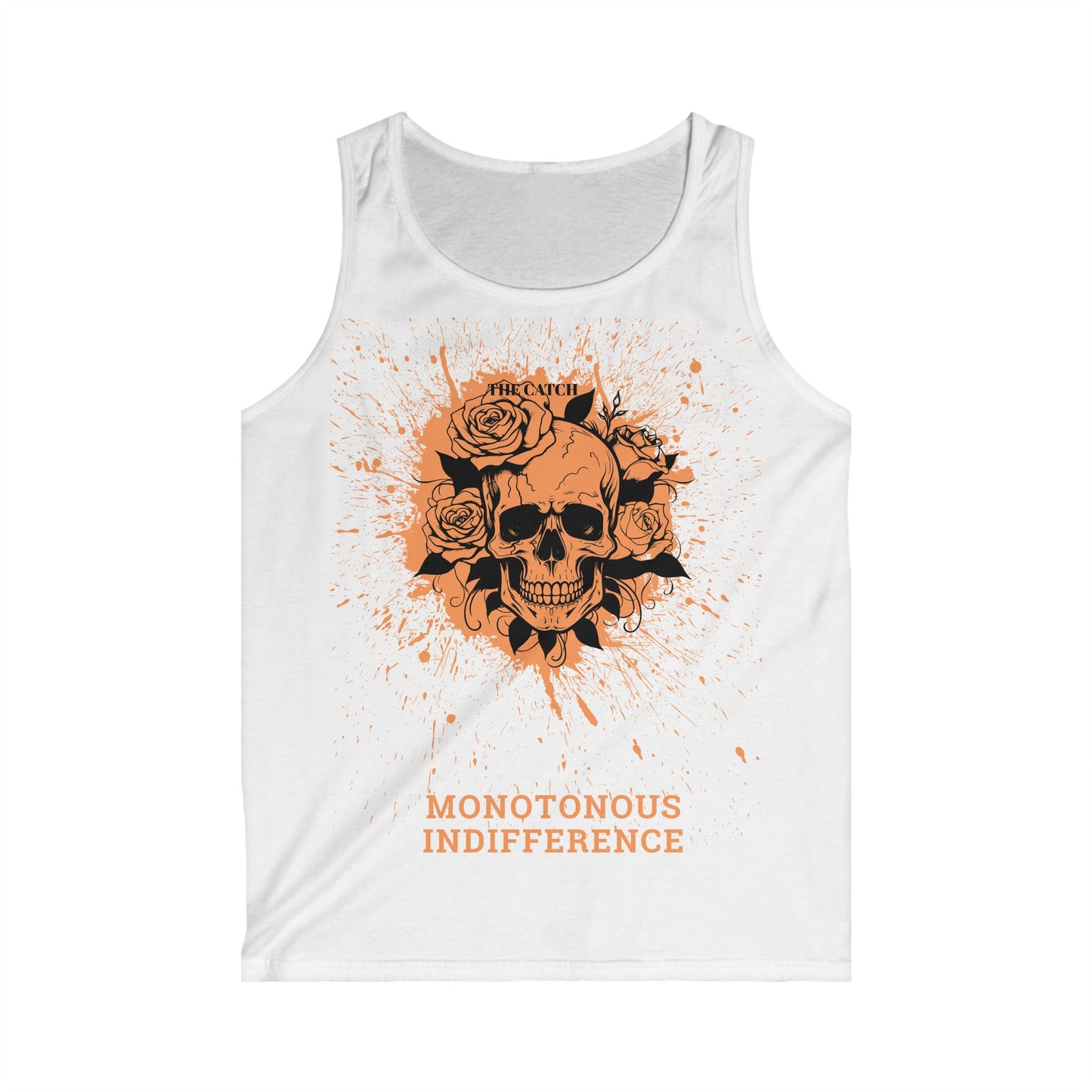 Men's Softstyle Tank Top - Monotonous Indifference Skull Design