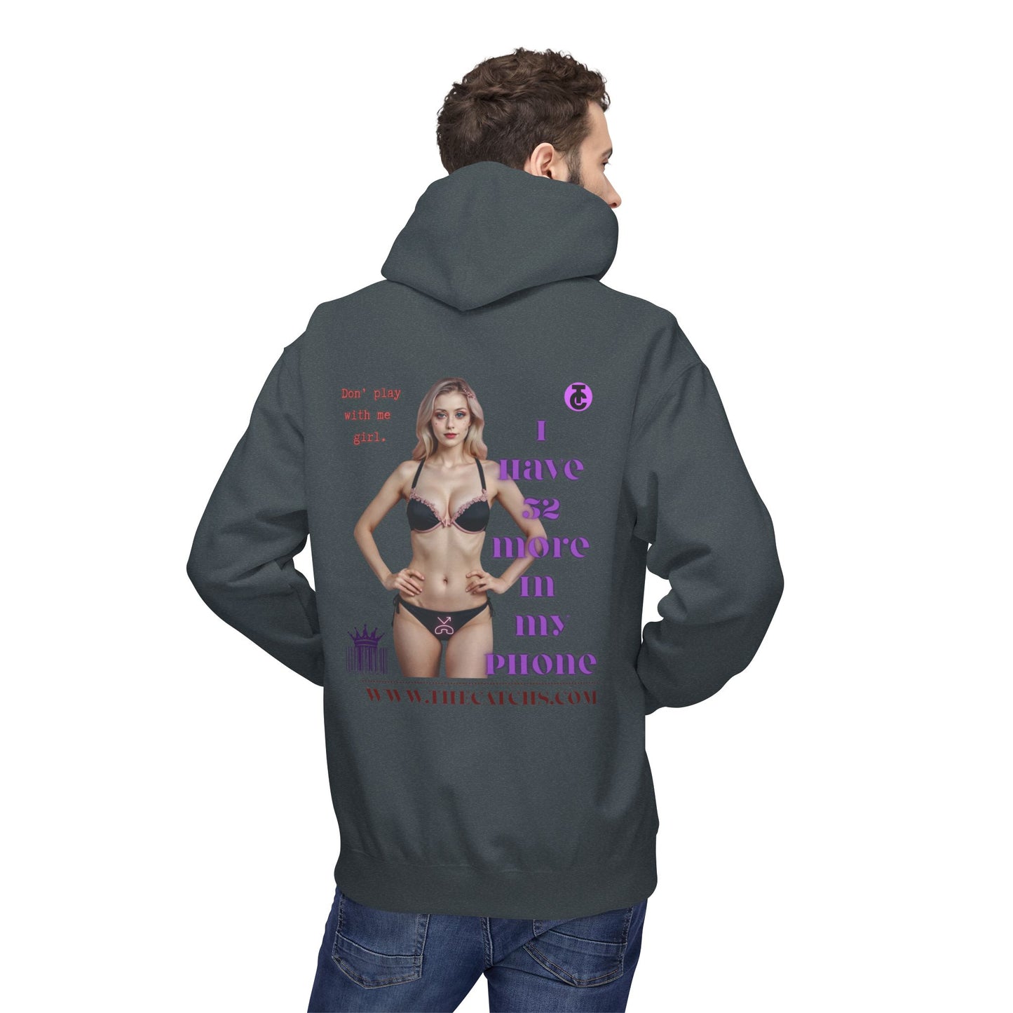 Trendy  Fleece Hoodie for Everyday Style | Casual Wear, Gift for Her, Graphic Hooded Sweatshirt, Unique Fashion Statement