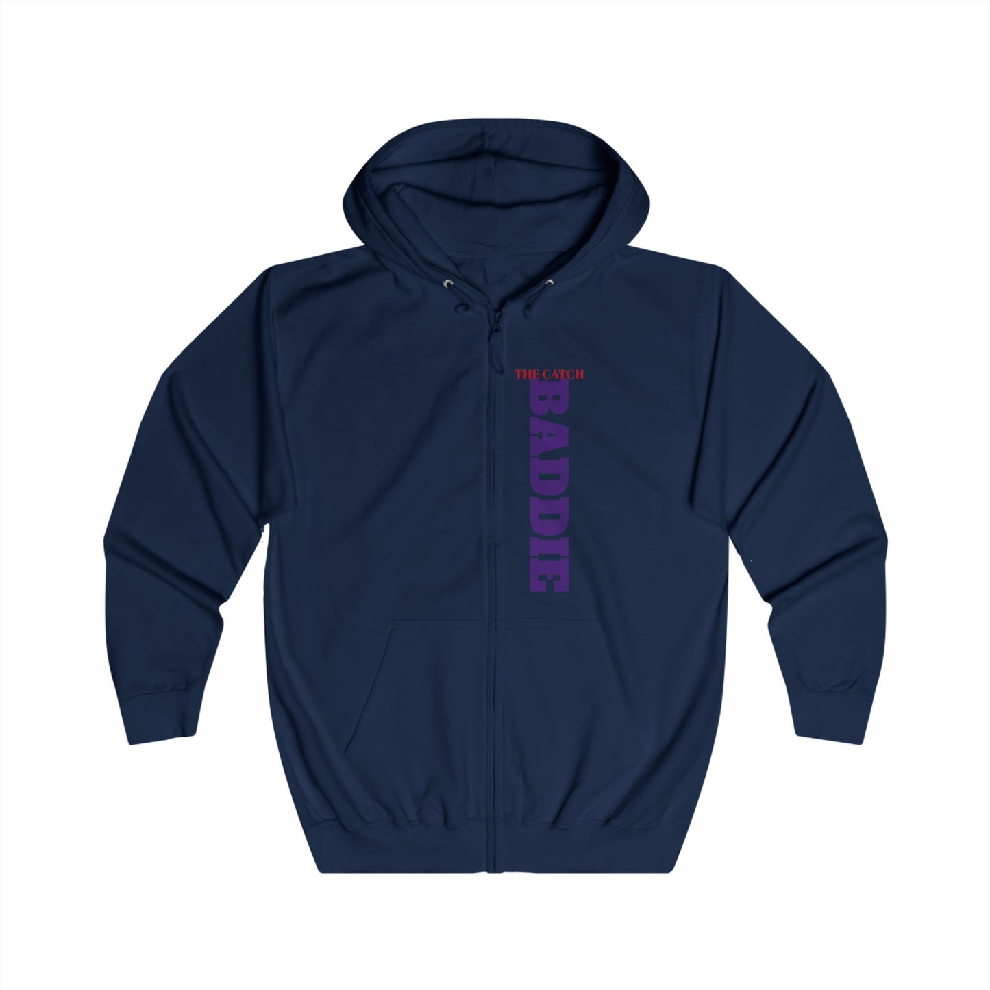 Full Zip Hoodie - 'The Catch Baddie' Skull Design