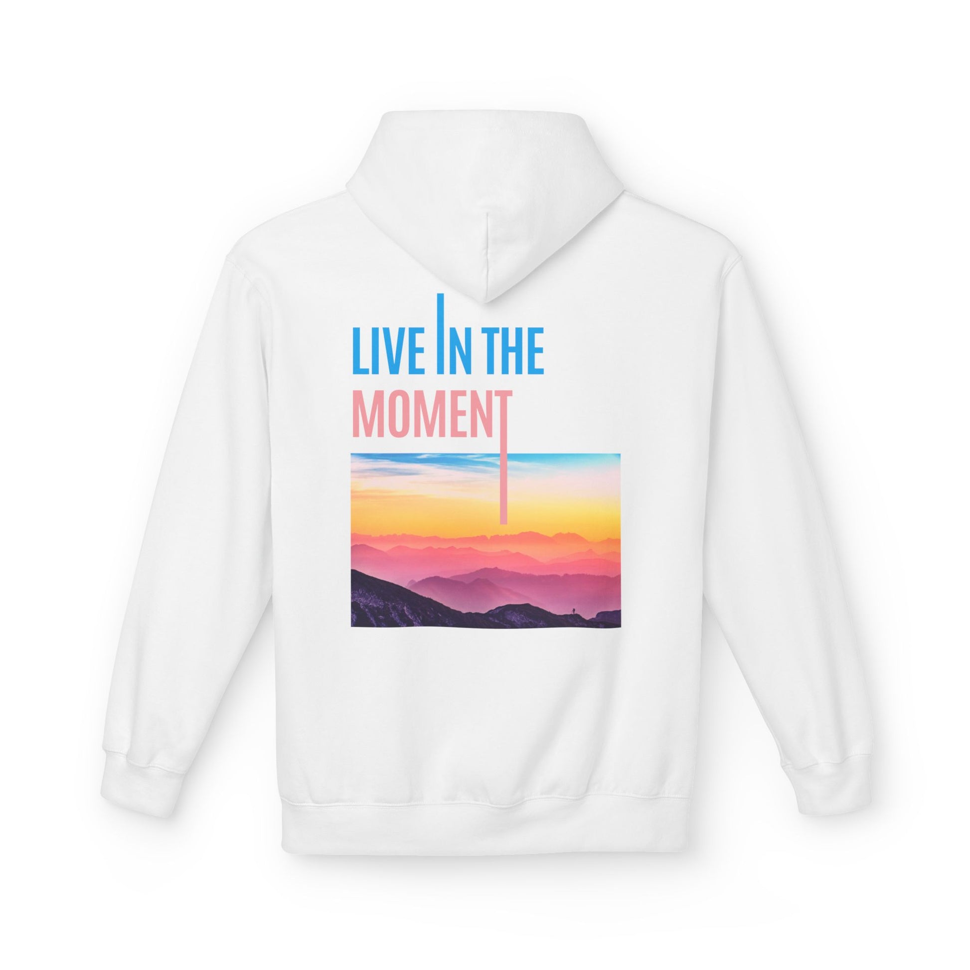 Midweight Hoodie - "Live in the Moment" Casual Fleece Sweatshirt - THE CATCH