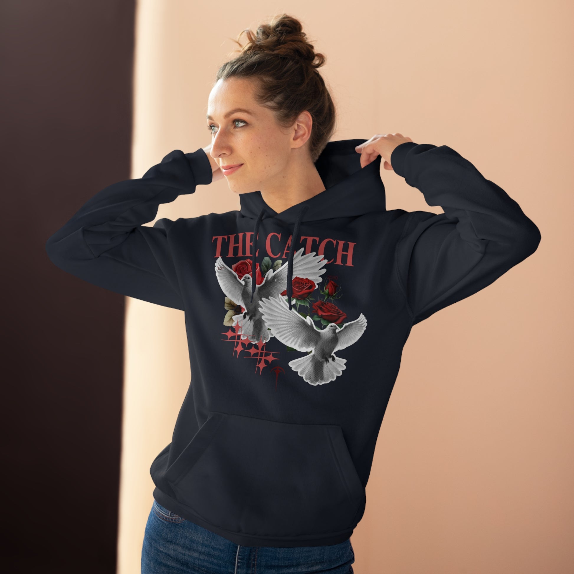 Stylish Pullover Hoodie with 'THE CATCH' Design - Perfect for Everyday Wear & Gift Ideas - THE CATCH