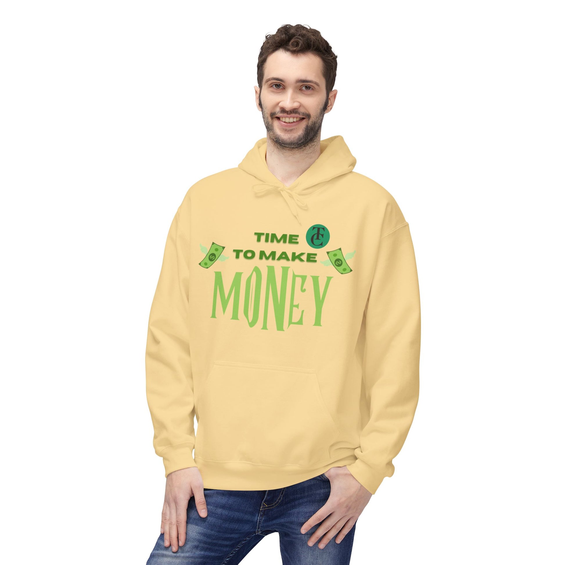 Money Motivational Hoodie, Cozy Fleece Sweatshirt, Gift for Entrepreneurs, Casual Wear, Unique Business Apparel - THE CATCH