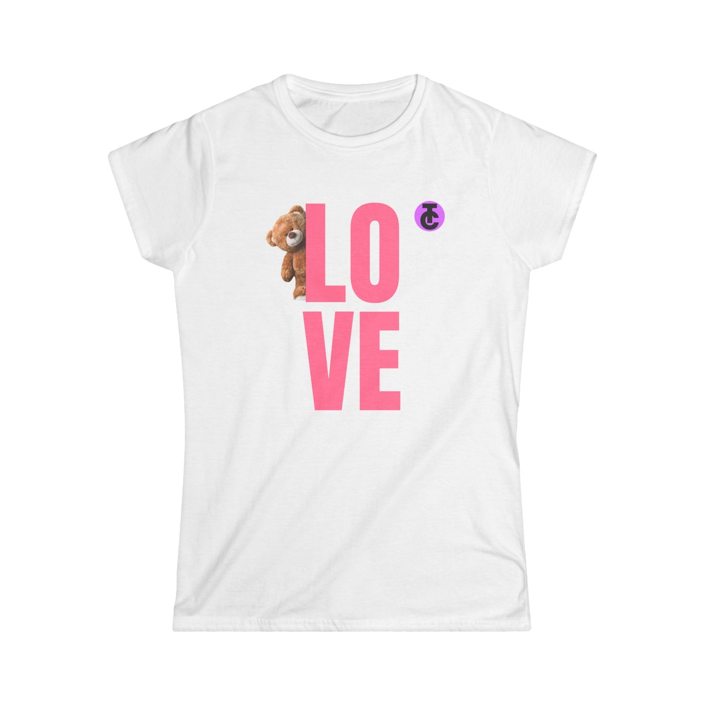 Women's Love Bear Tee - Cute Gift for Her, Casual Style, Birthday Shirt, Friendship Day, Cozy Wardrobe Essential - THE CATCH