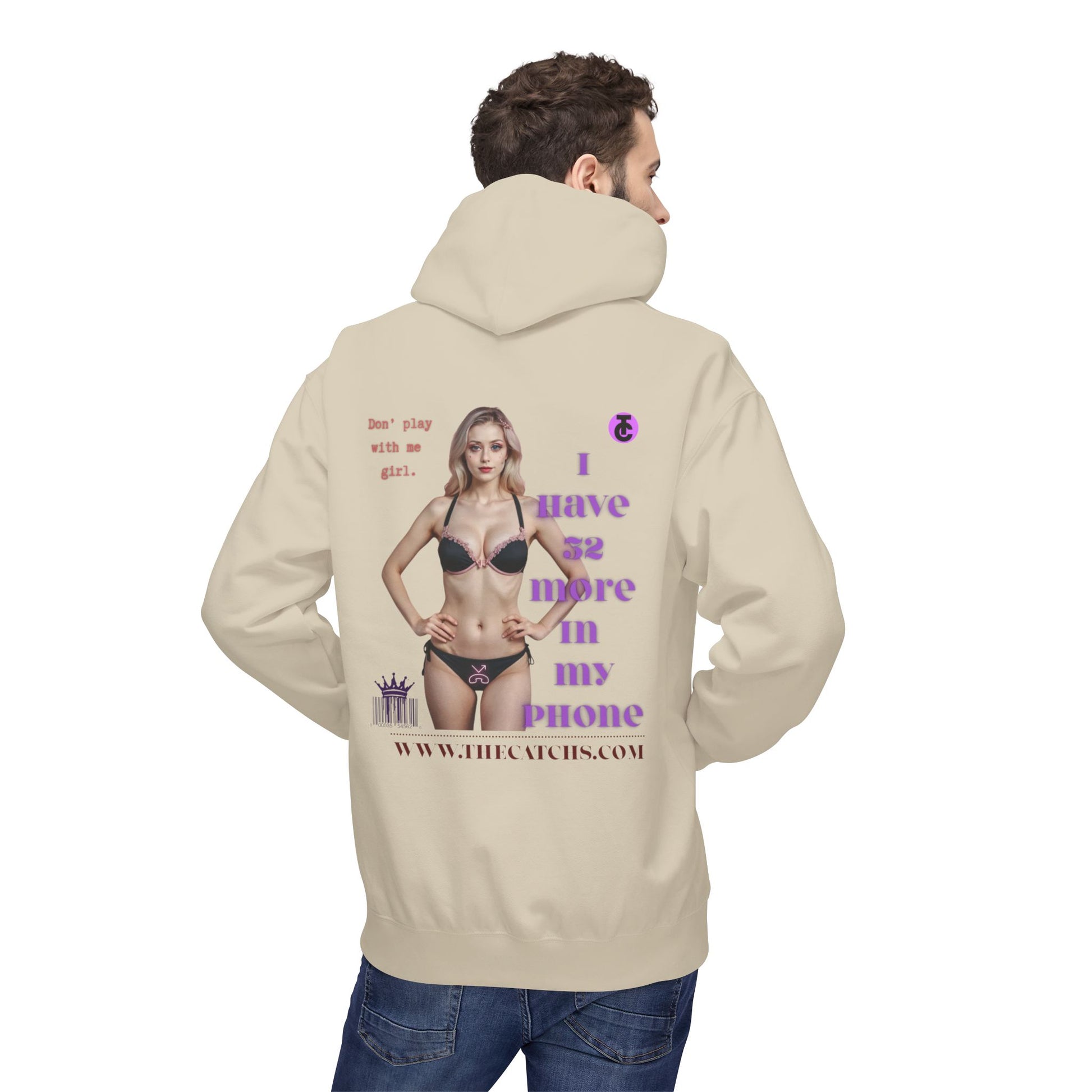 Trendy Fleece Hoodie for Everyday Style | Casual Wear, Gift for Her, Graphic Hooded Sweatshirt, Unique Fashion Statement - THE CATCH