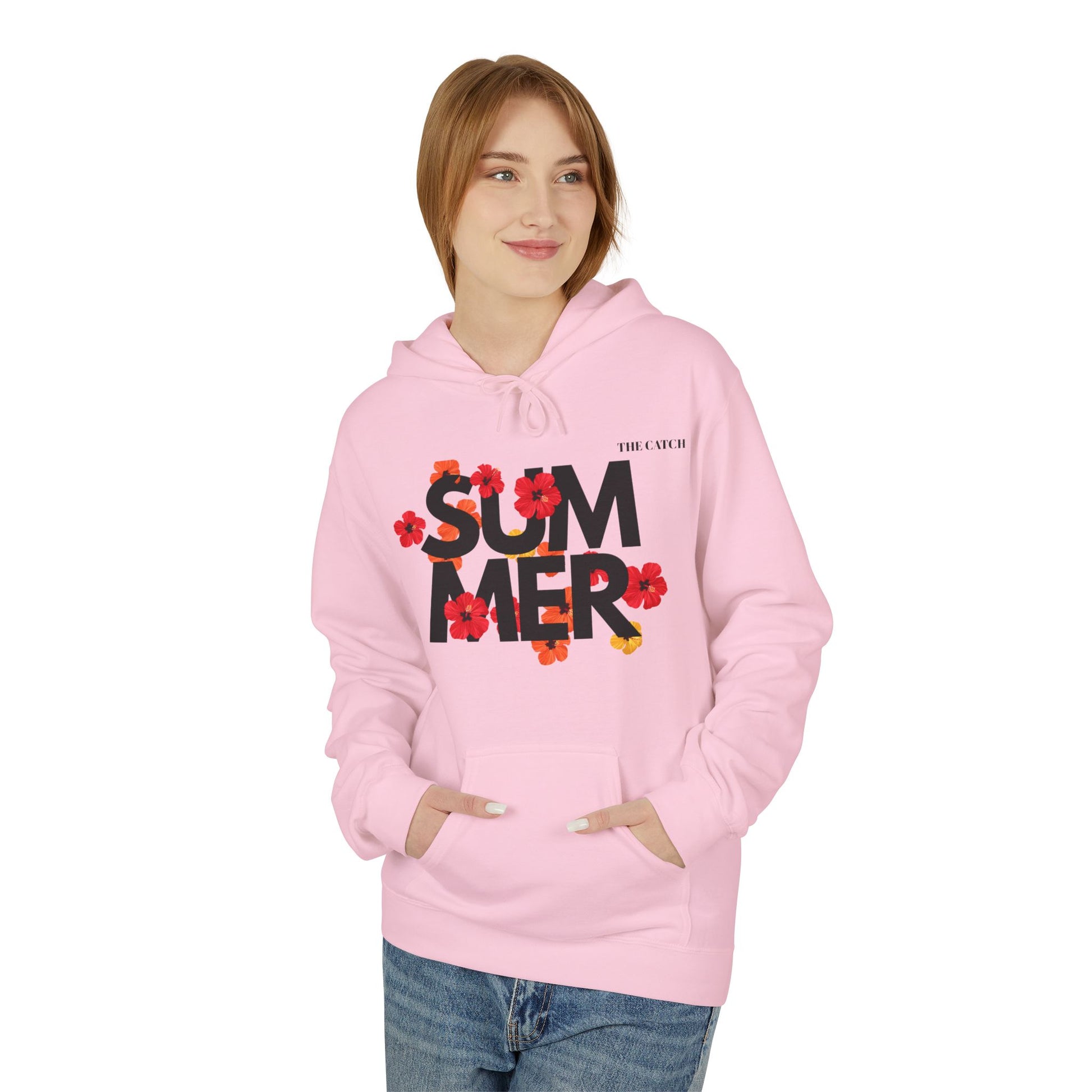 Summer Vibes Floral Hoodie - Midweight Fleece - THE CATCH