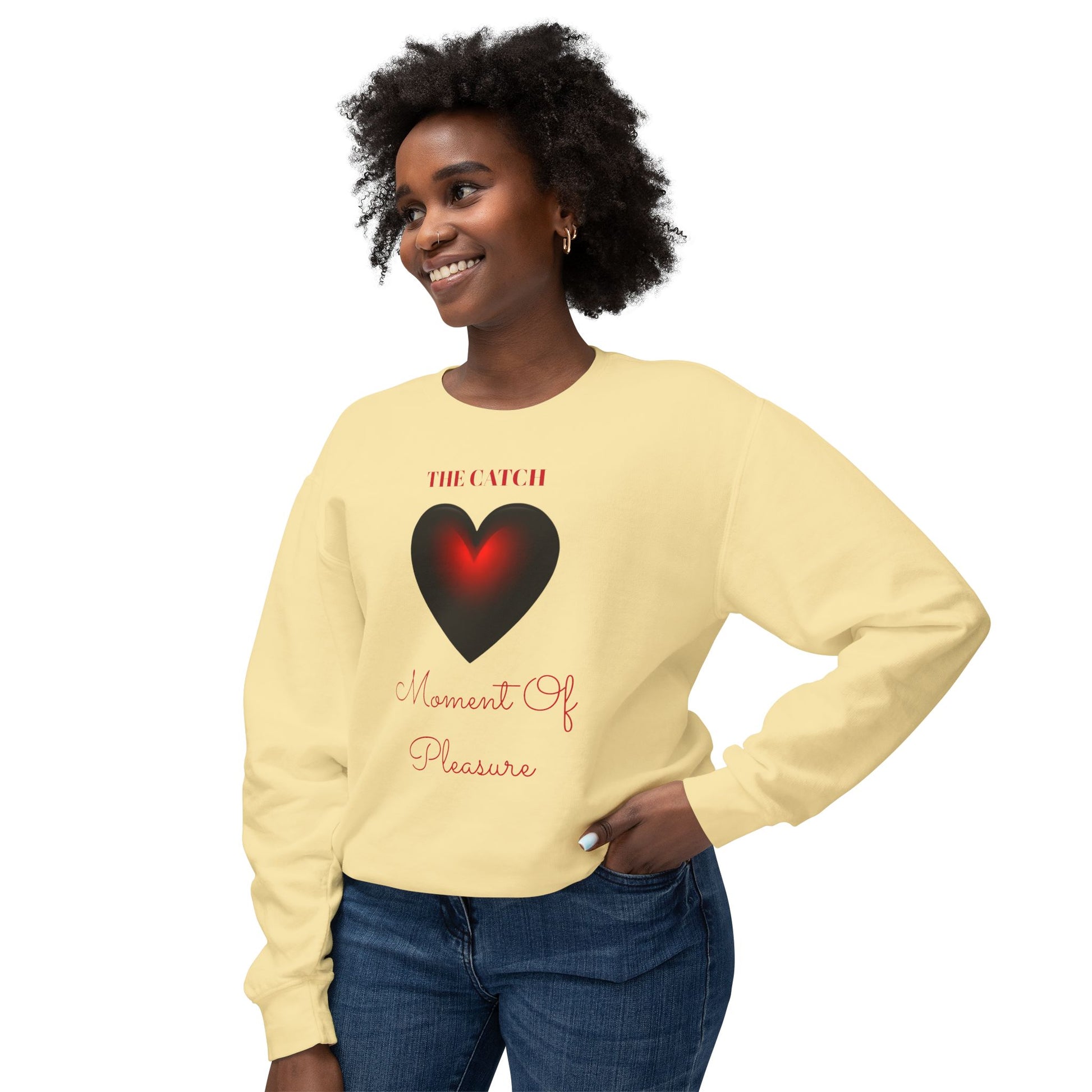 Woman's Lightweight Crewneck Sweatshirt - THE CATCH