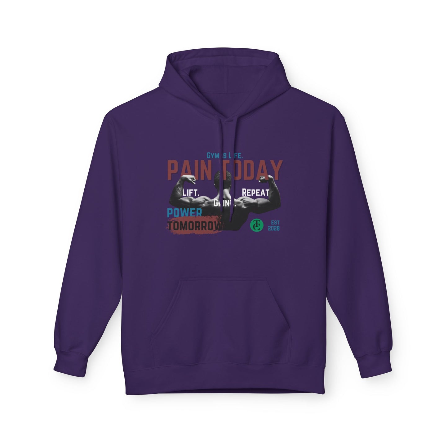 Empowering Fleece Hoodie | Gym Motivation | Pain Today, Power Tomorrow Workout Gear | Fitness Gift | Casual Wear - THE CATCH
