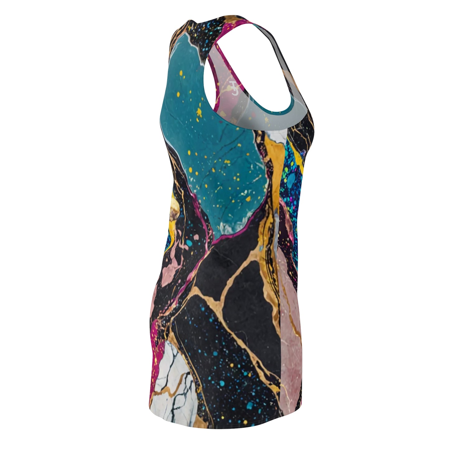 Colorful Abstract Racerback Dress for Women | Bohemian Summer Dress, Casual Party Dress, Unique Beach Cover-Up, Gift for Her, Vacation [...] - THE CATCH