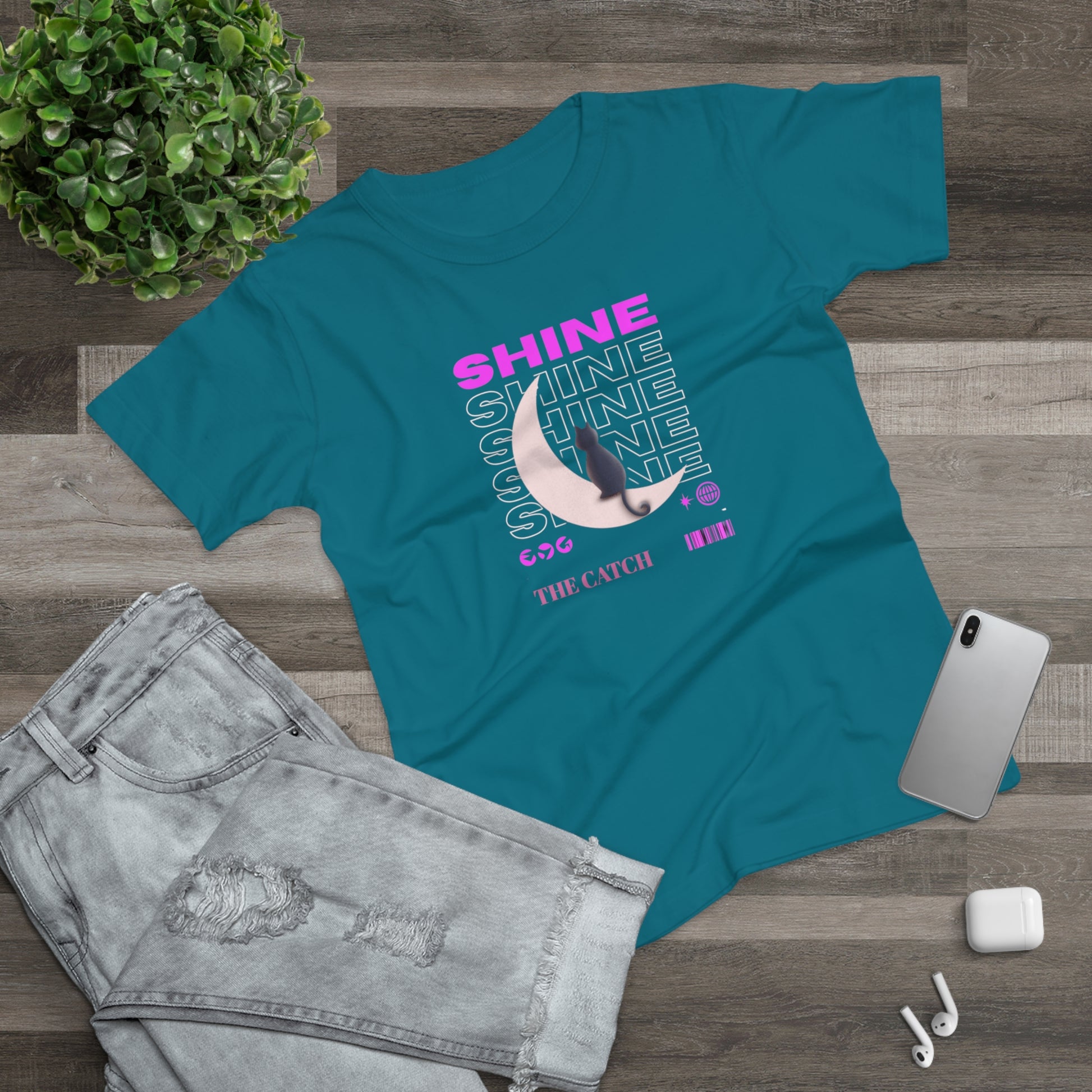 Shine Women's T-Shirt - Trendy Graphic Tee for Everyday Style - THE CATCH
