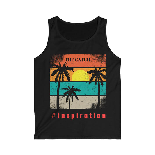 Inspiration Palm Tree Men's Tank Top – Summer Vibes Casual Wear