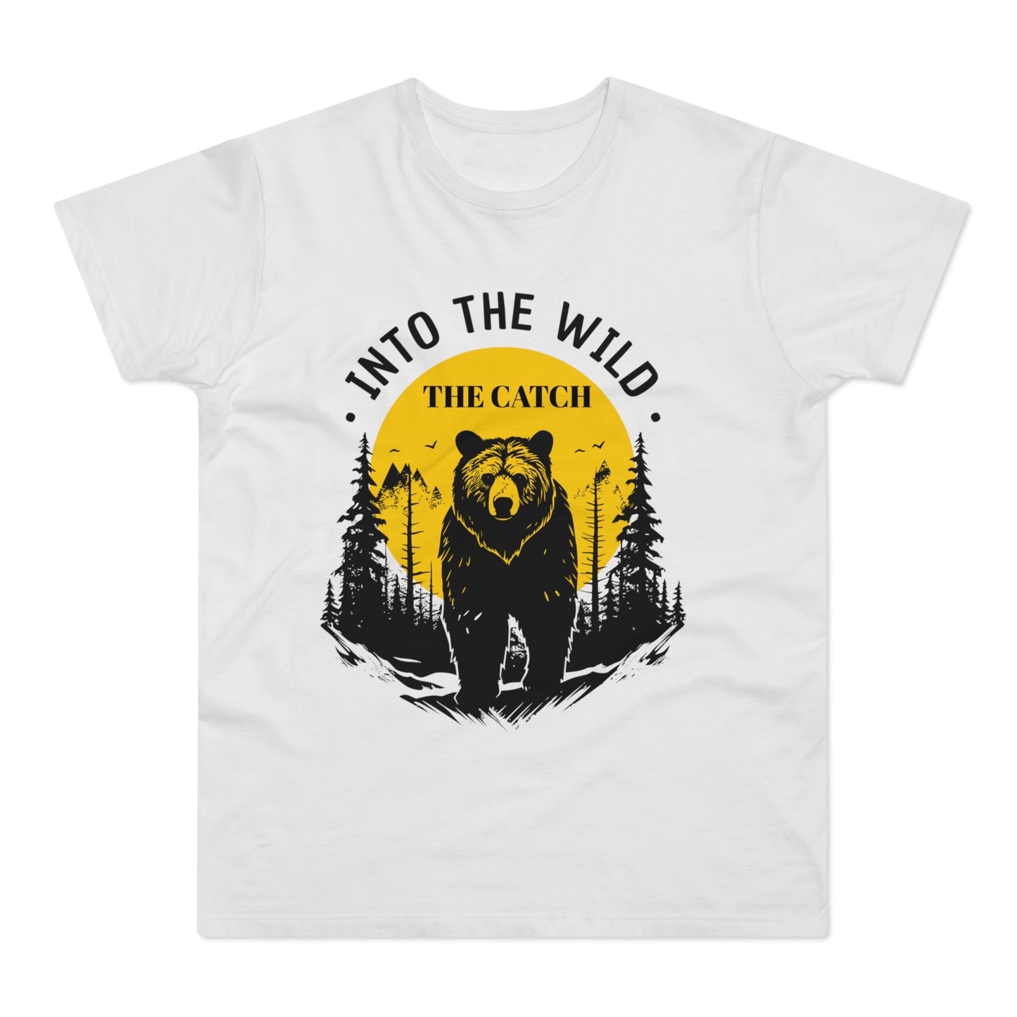 Men's Outdoor Adventure T-Shirt | Into the Wild Bear Design - THE CATCH