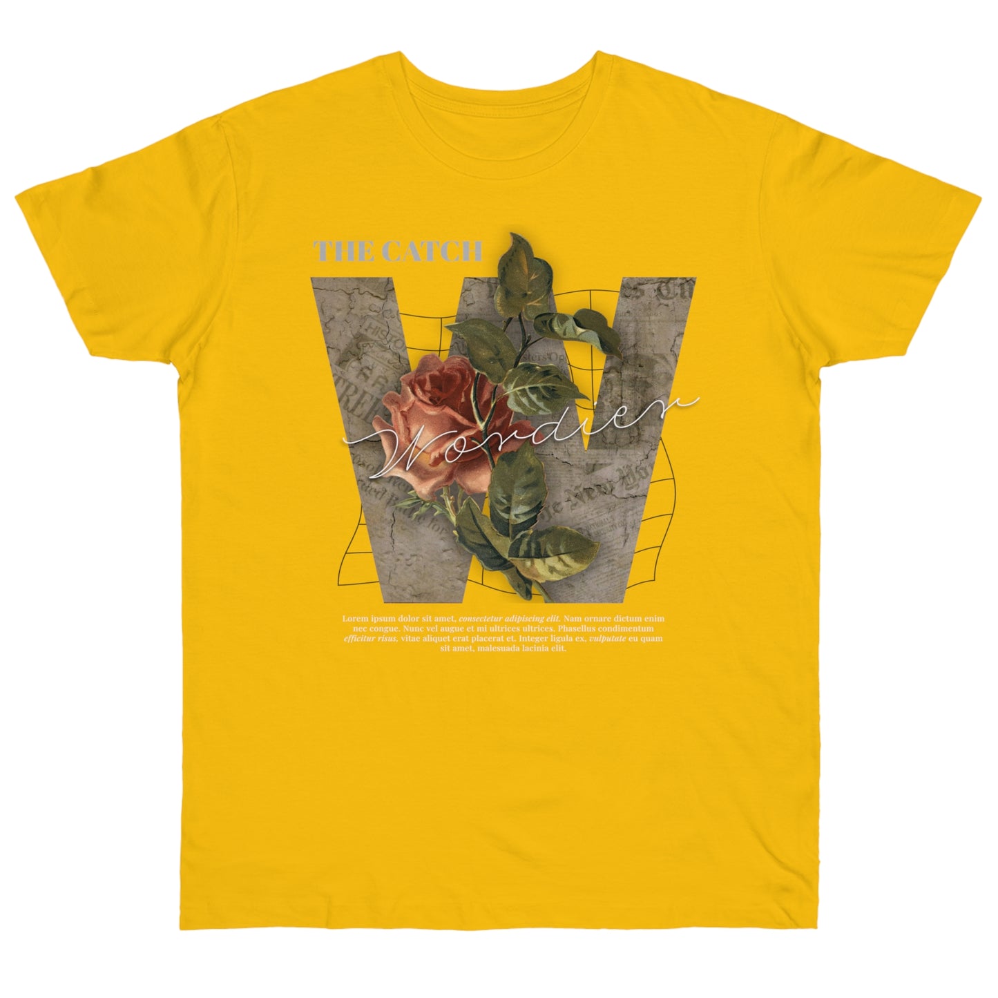 Wonder Floral Single Jersey T-Shirt - Vintage Aesthetic - THE CATCH