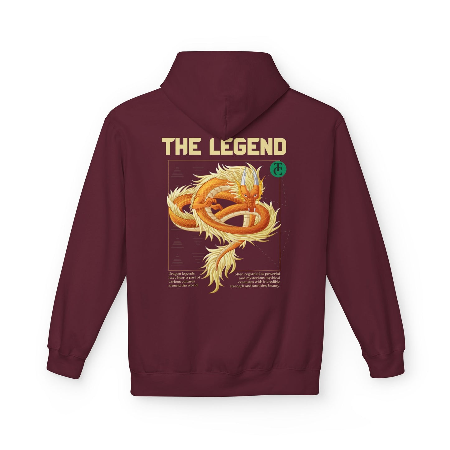 The Legend Dragon Hoodie - Midweight Softstyle Fleece - THE CATCH