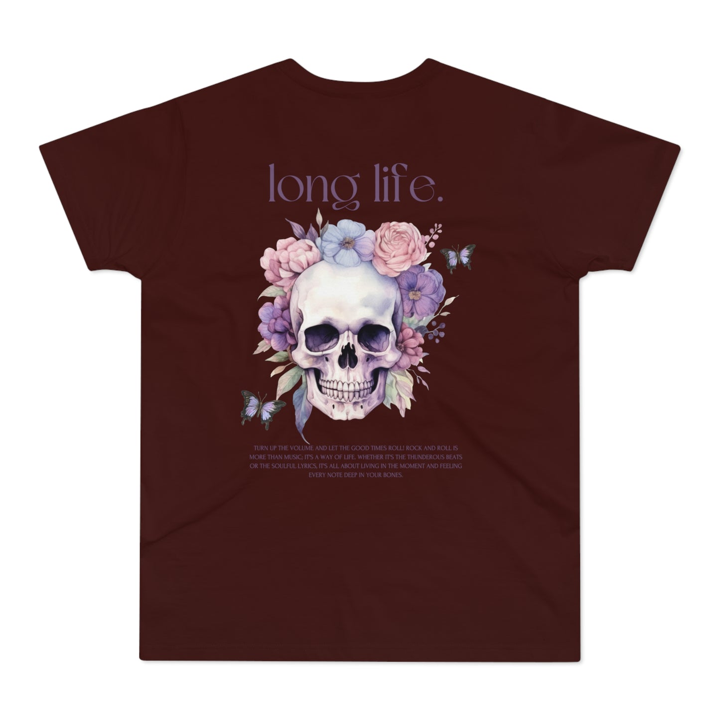 Men's Skull Graphic T-Shirt - 'The Catch' & 'Long Life' Design - THE CATCH