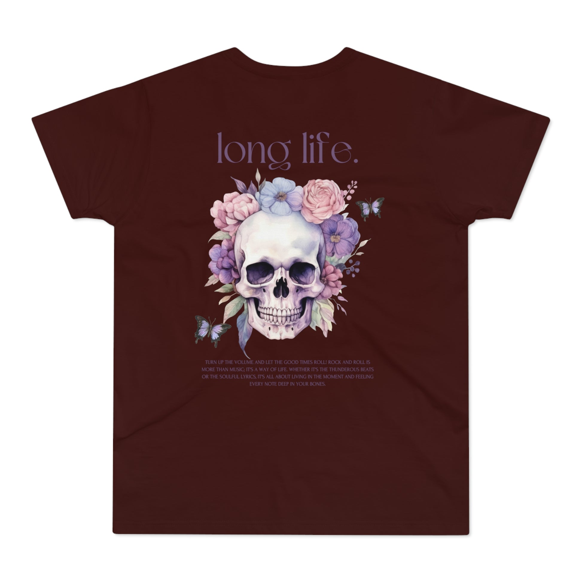 Men's Skull Graphic T-Shirt - 'The Catch' & 'Long Life' Design - THE CATCH