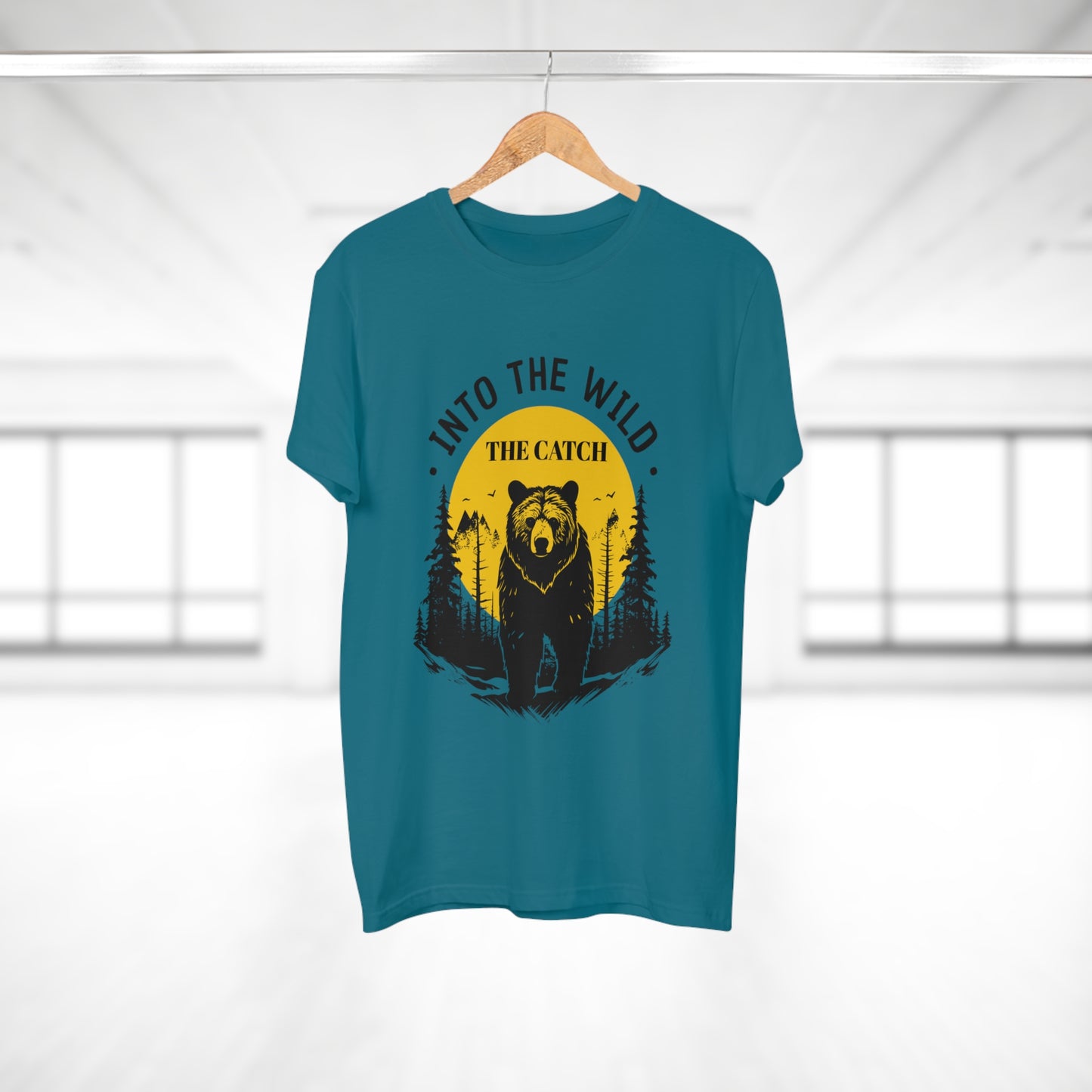 Men's Outdoor Adventure T-Shirt | Into the Wild Bear Design