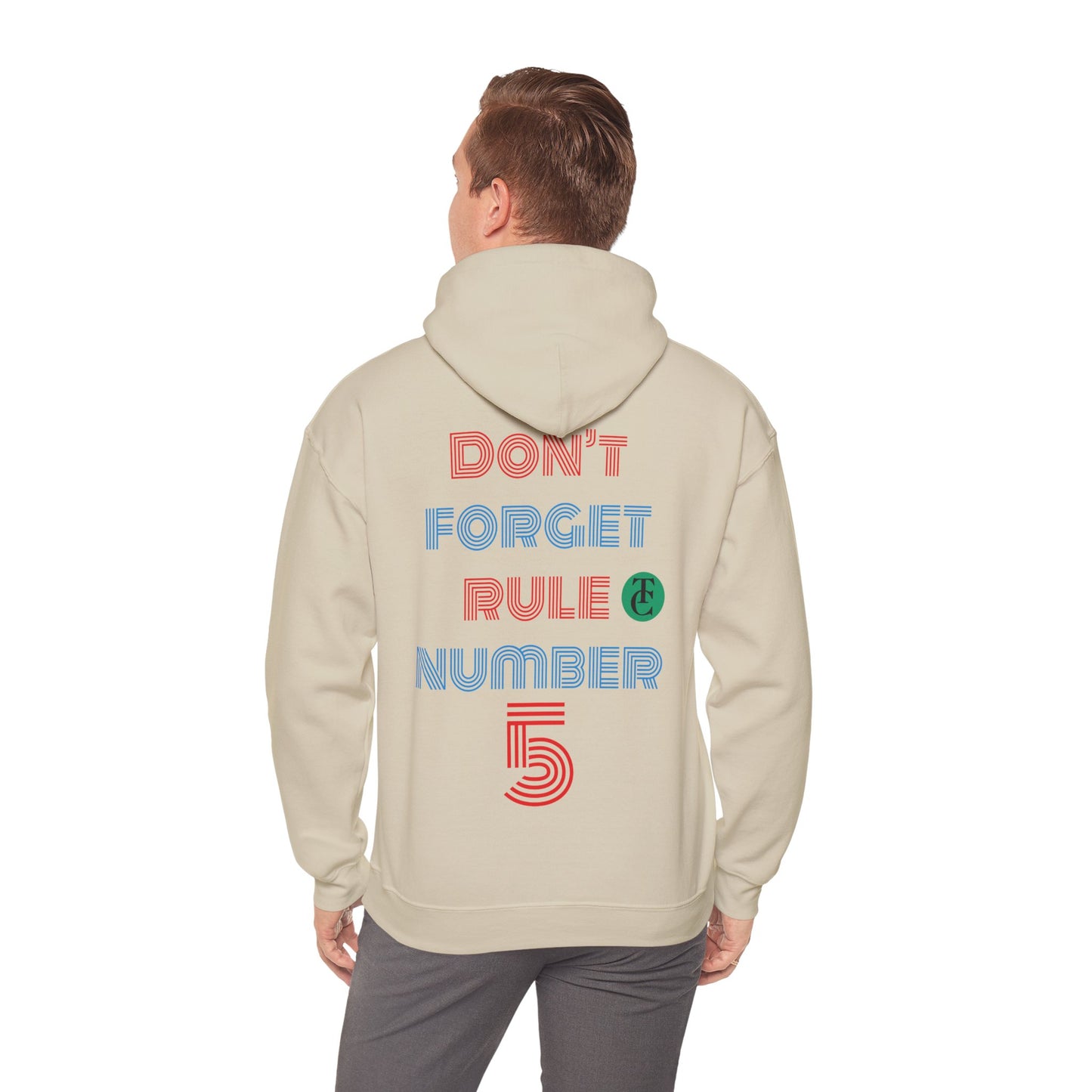 Stylish Reminder Hoodie - Perfect Gift for Friends, Casual Wear, Rule Number 5, Cozy Sweatshirt, Laid-back Fashion