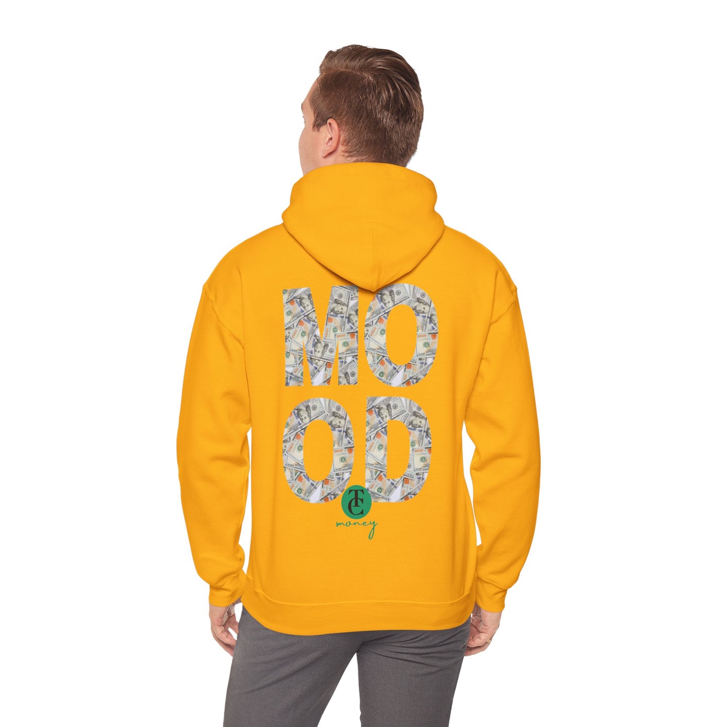 Trendy Hooded Sweatshirt - 'MOOD' Graphic, Comfortable Streetwear, Gift for Friends, Cozy Lounge Wear, Casual Outfit