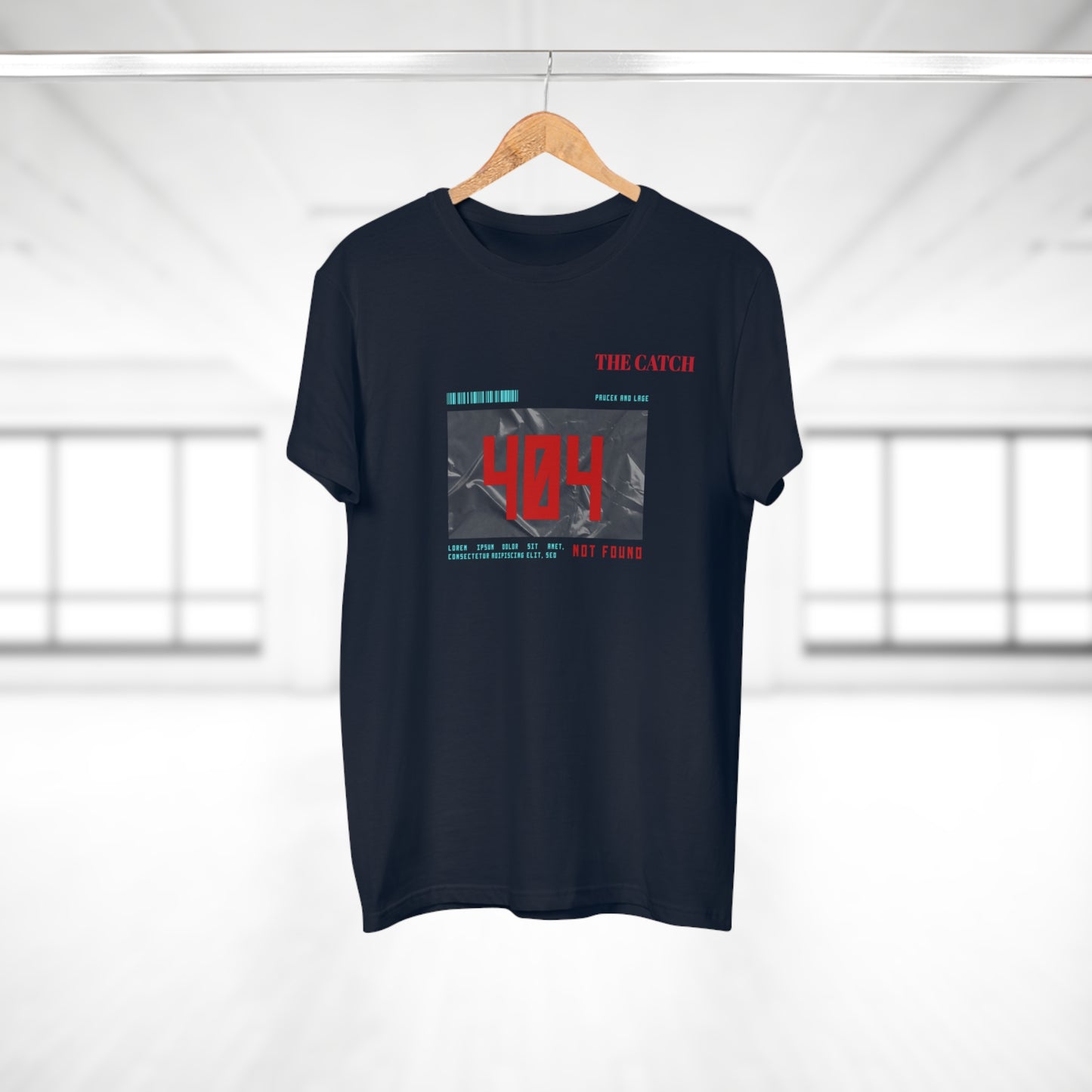 404 Not Found Graphic T-Shirt for Men - Casual Retro Tee