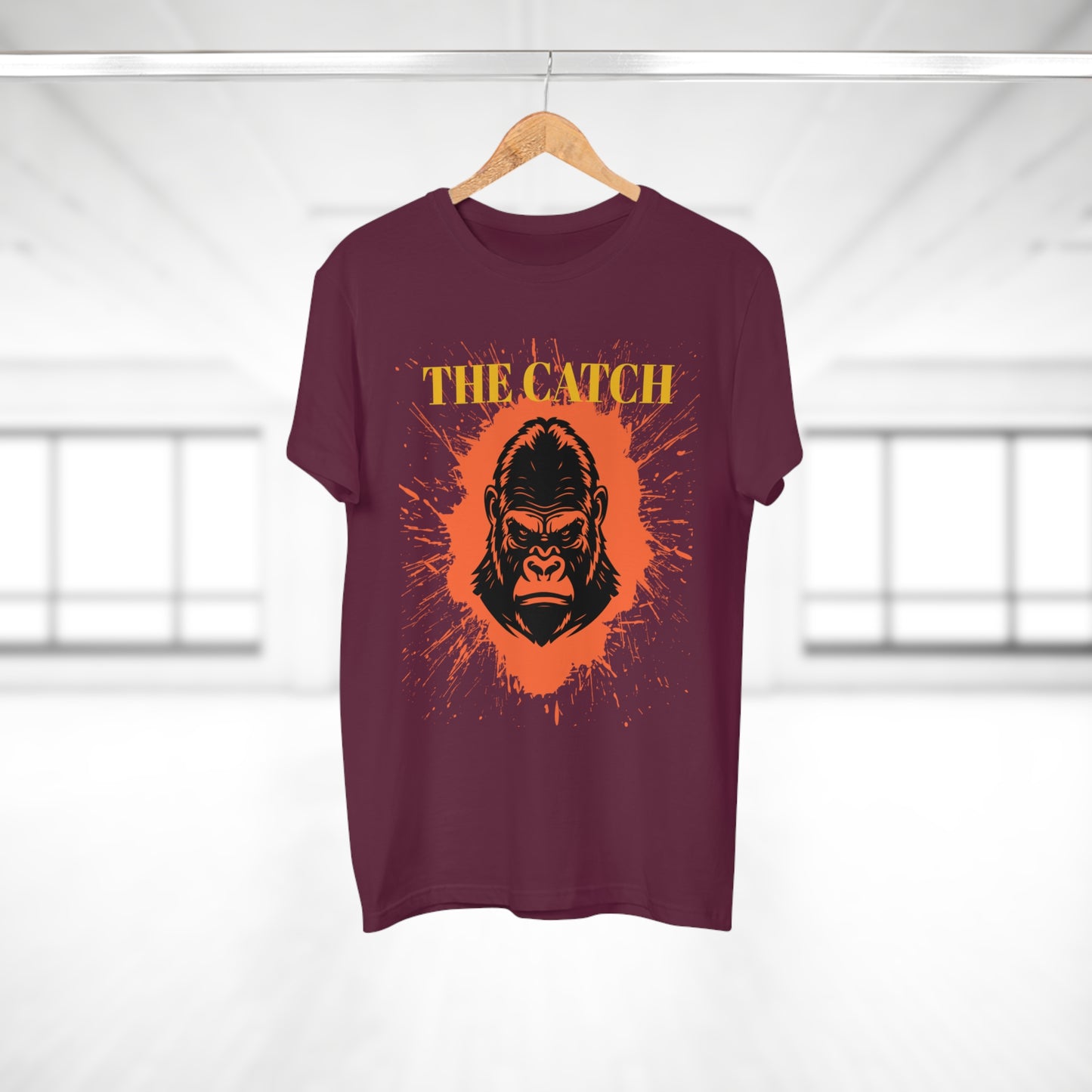 Men's Graphic T-Shirt - "The Catch" Gorilla Design