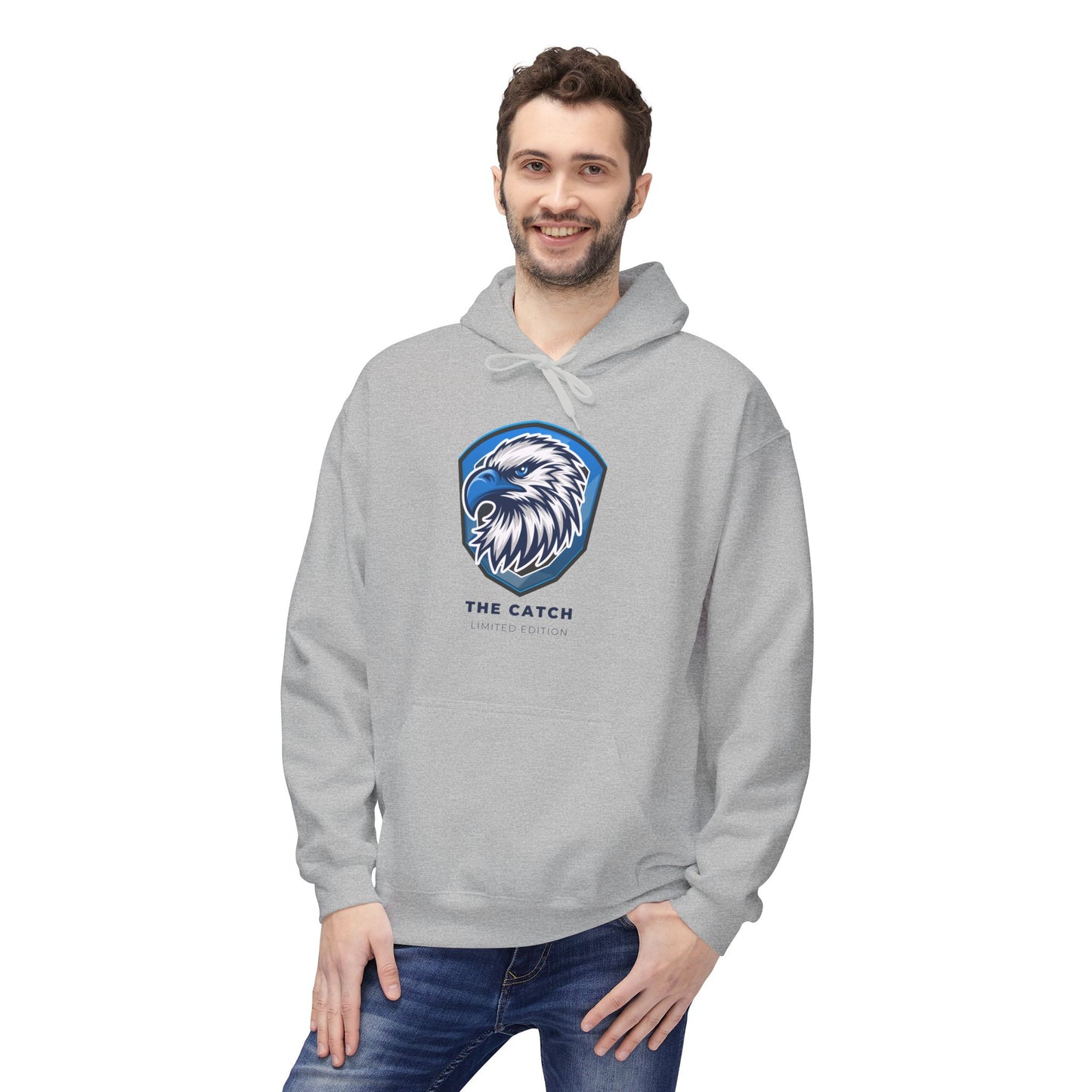 Eagle Graphic Fleece Hoodie - Warm, Stylish, Perfect for Outdoors, Gifts for Nature Lovers, Adventure Apparels, Casual Wear - THE CATCH