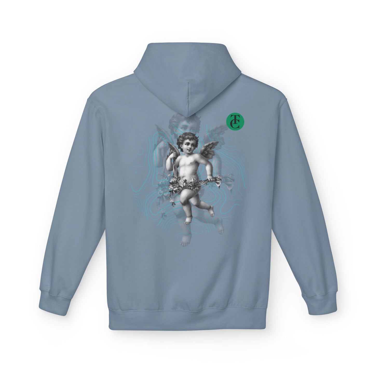 Fleece Hoodie with Cupid Design - Softstyle, Comfortable, Perfect for Casual Wear