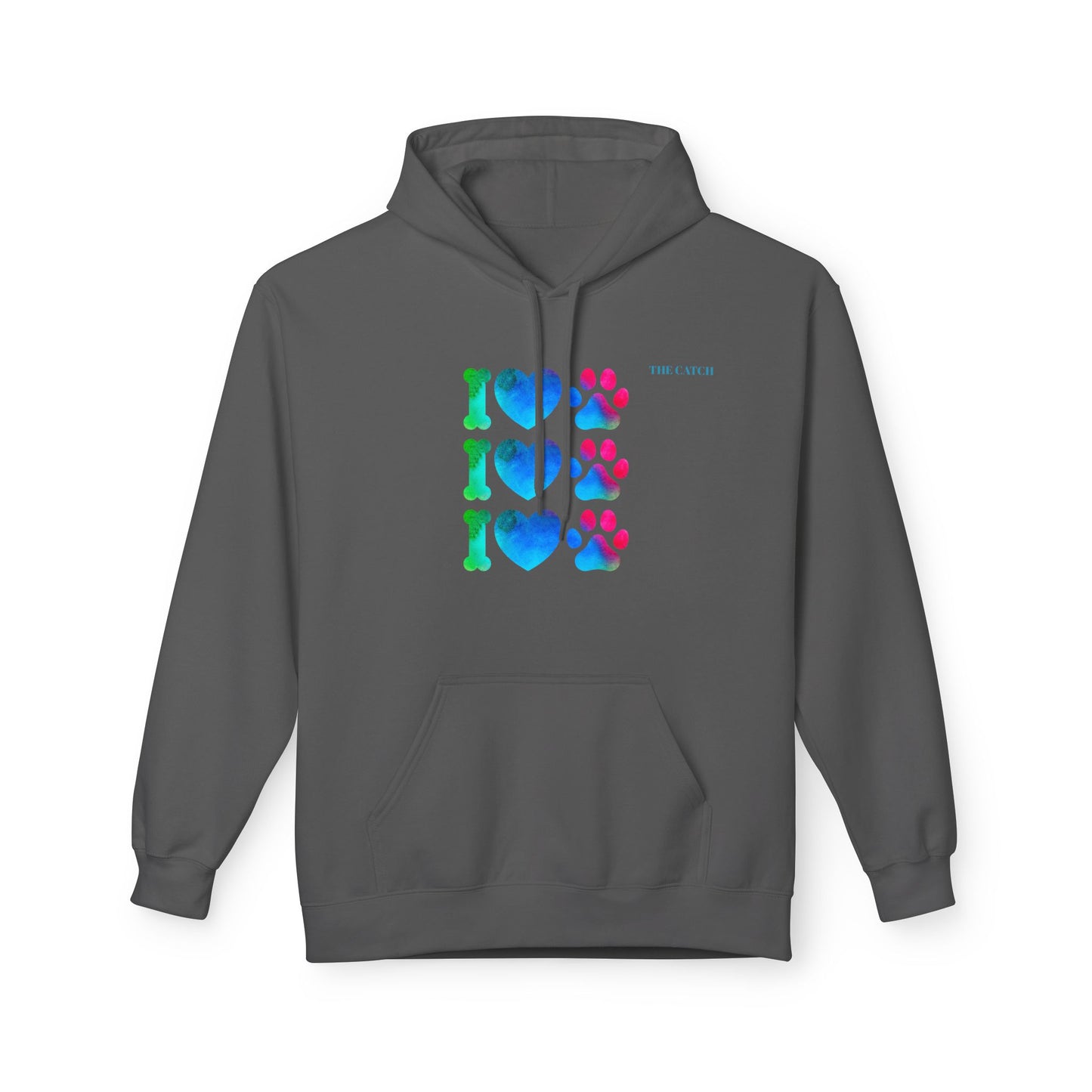I Love Pets  Midweight Softstyle Fleece Hoodie – Perfect Gift for Animal Lovers