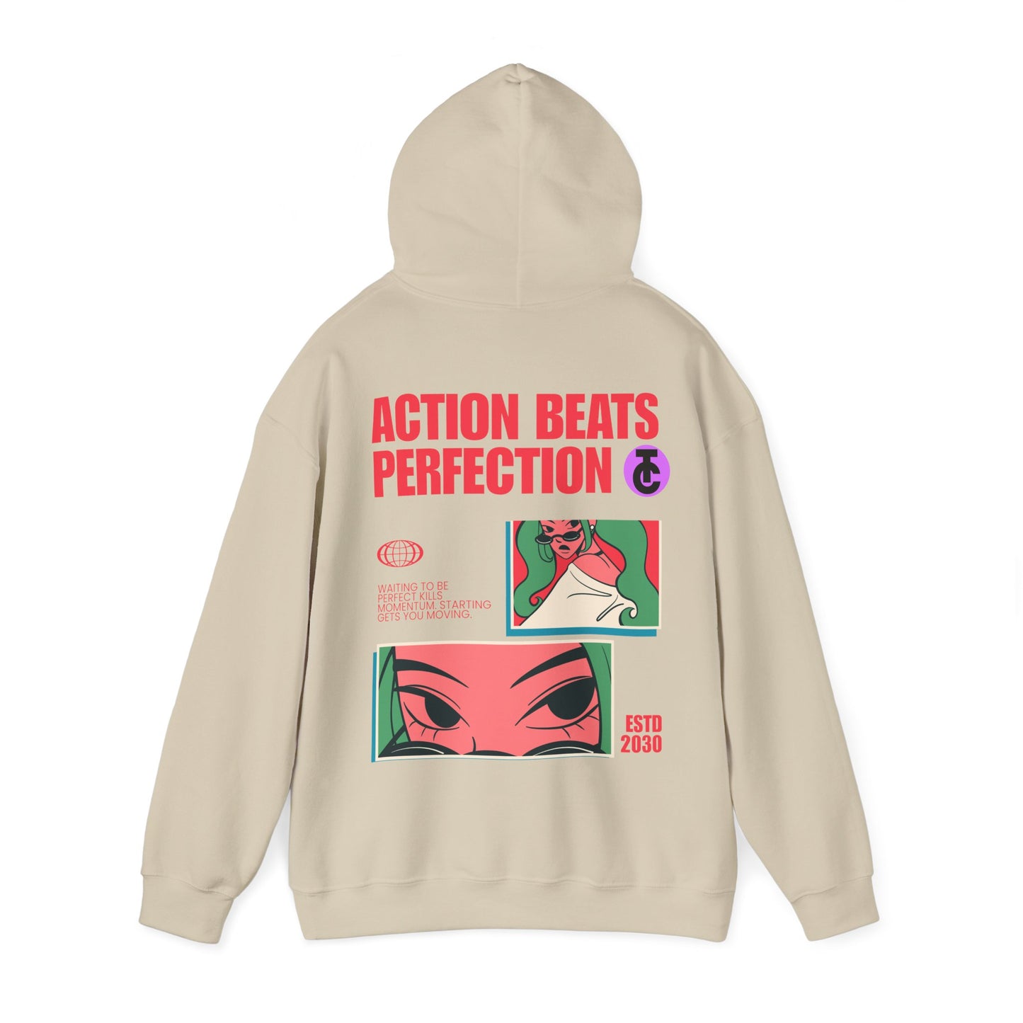 Stylish Hoodie with Bold Graphic Design | Cozy Streetwear for Every Occasion, Trendy Gift, Casual Wear, Fashion Statement - THE CATCH
