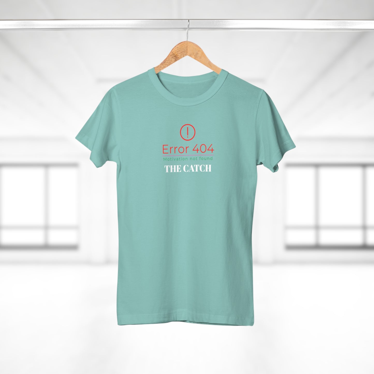 Error 404 Motivation Not Found Women's T-Shirt - Fun Yellow Tee for Laughs
