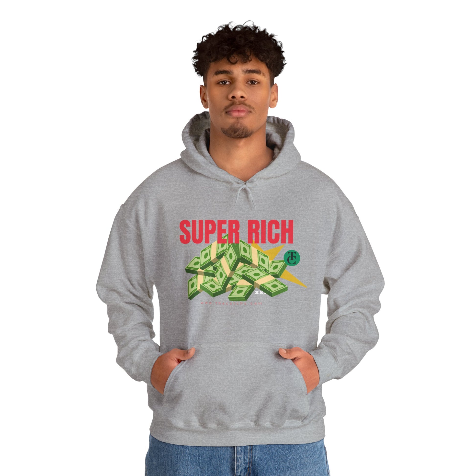 Super Rich Hoodie: Casual, Trendy Sweatshirt for Wealth Enthusiasts, Perfect Gift for Birthdays, Graduations, Holidays - THE CATCH