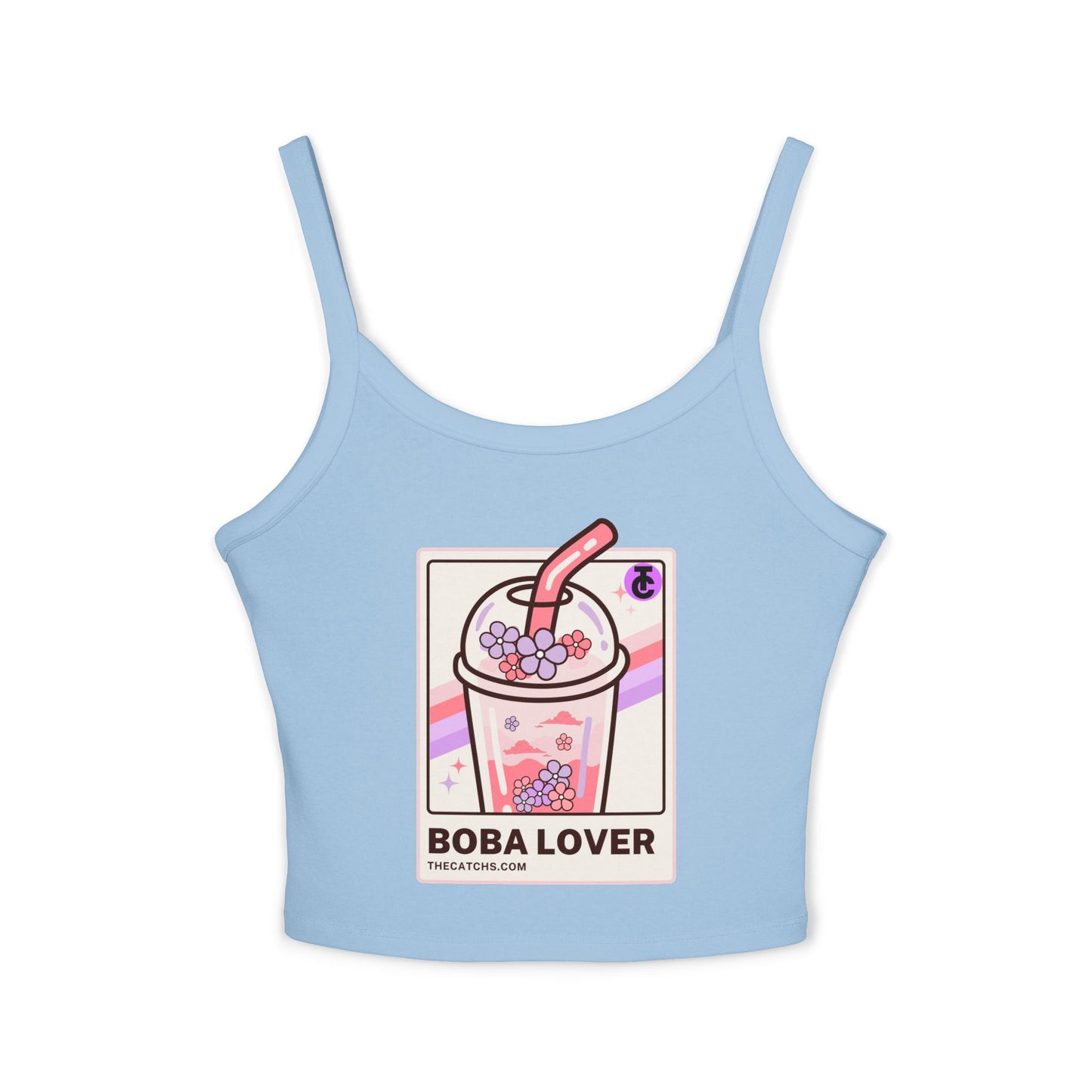 Boba Lover Women's Spaghetti Strap Tank Top | Cute Summer Top, Bubble Tea Apparel, Gift for Boba Fans, Casual Wear, Hot Weather Style - THE CATCH