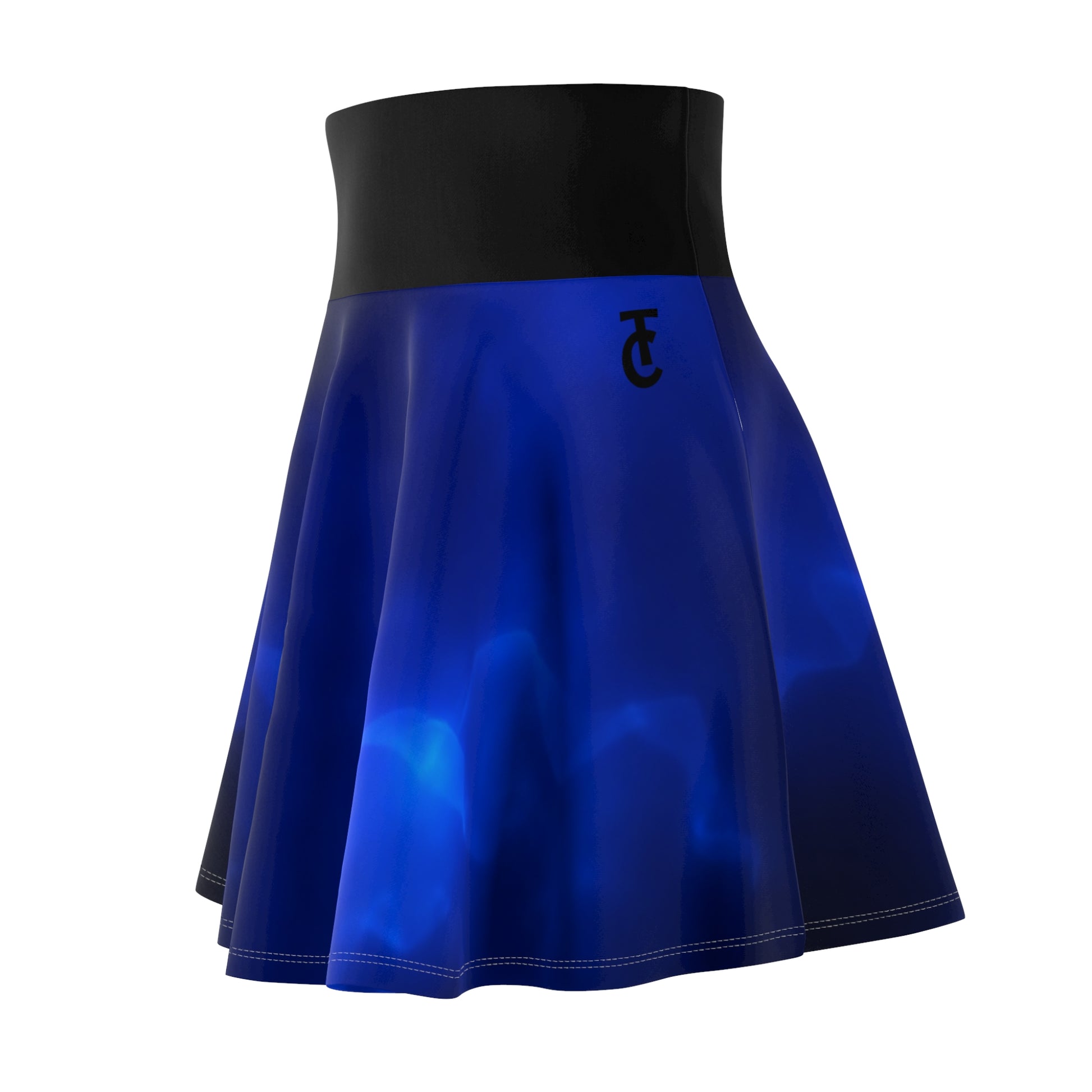 Women's Skater Skirt – Vibrant Blue Flow, Stylish Summer Skater, Casual Outfit, Festival Wear, Dance Skirt, Everyday Fashion - THE CATCH