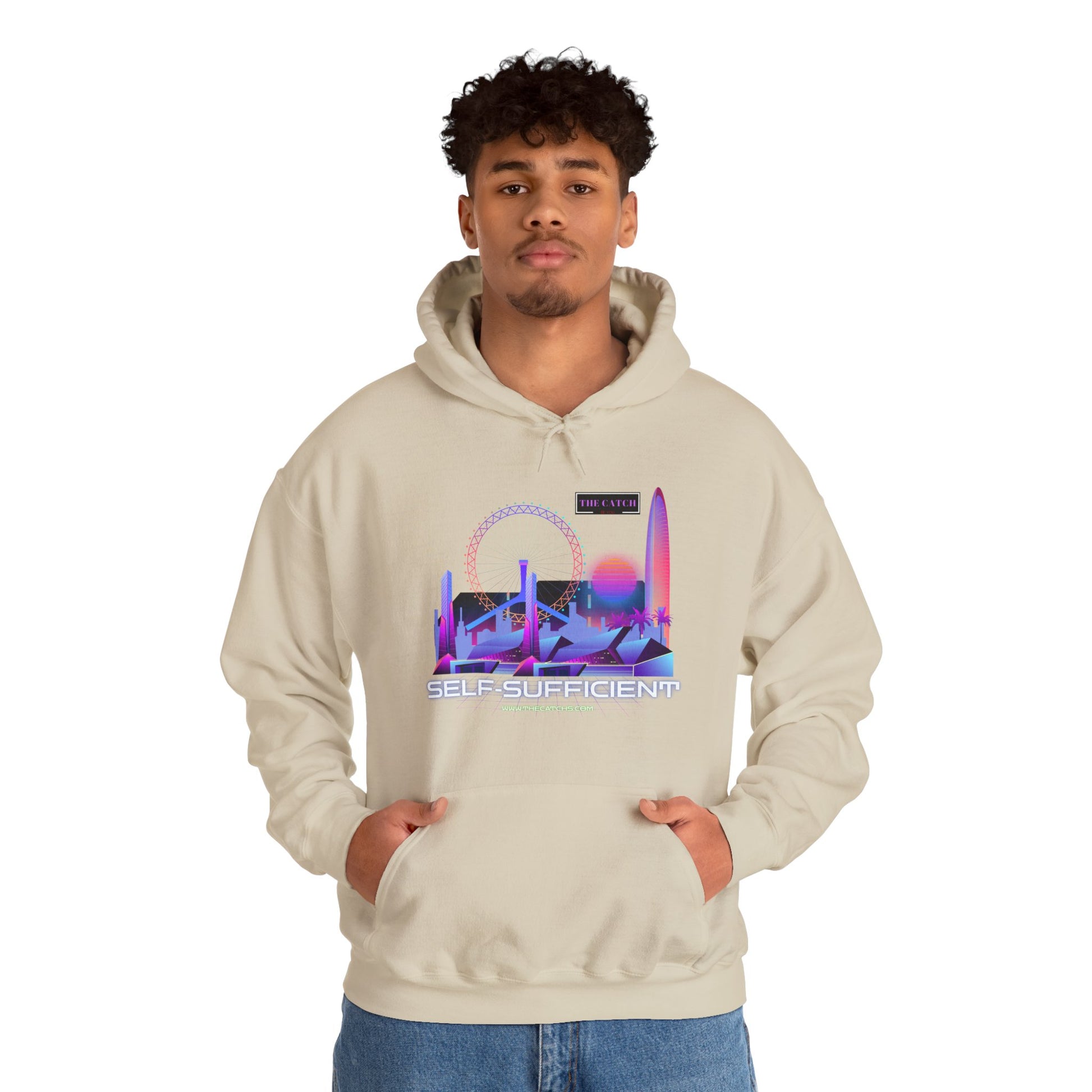 Retro Vibes Hooded Sweatshirt - Comfortable Streetwear, Perfect for Gifts, Relaxed Style, Fashion, Casual Wear - THE CATCH