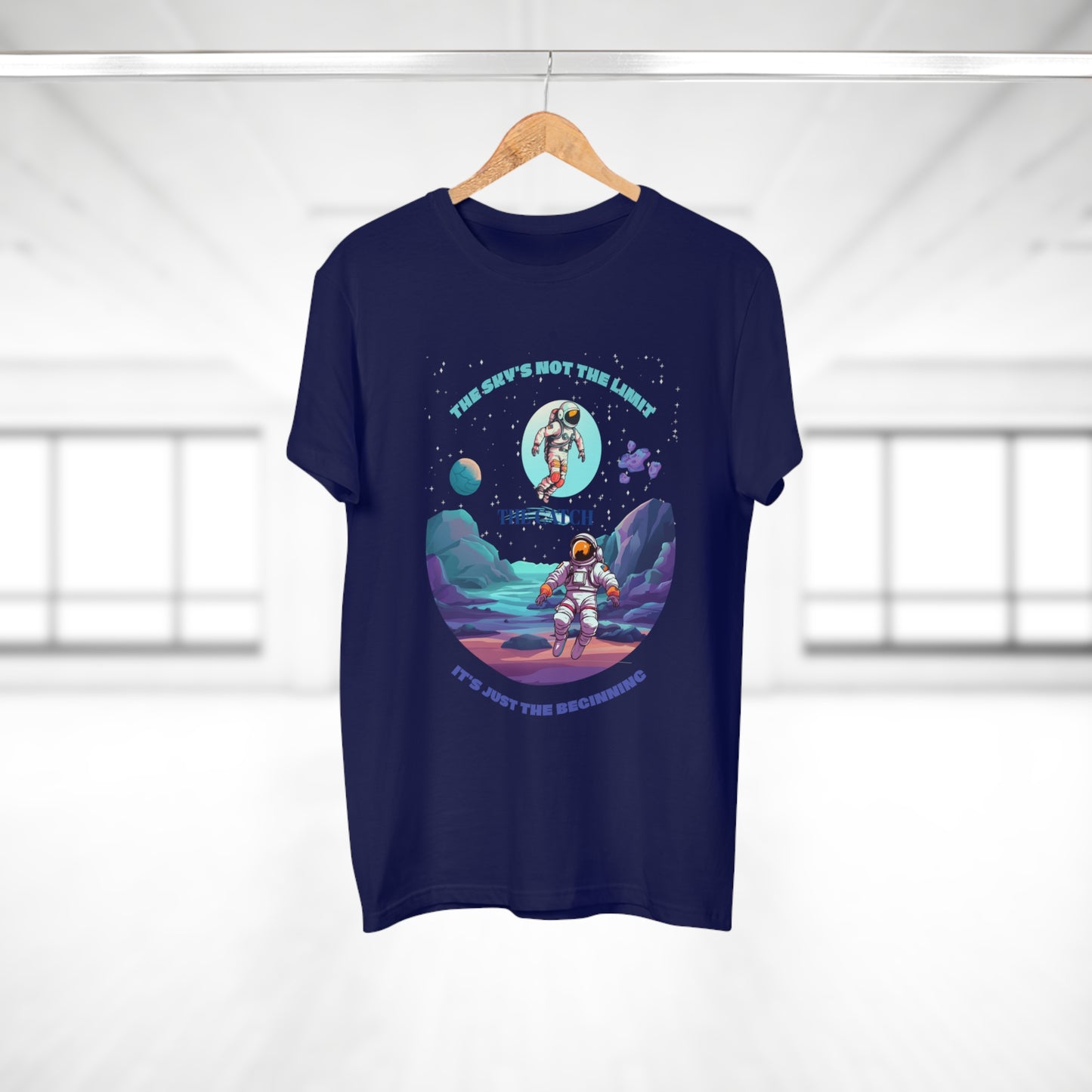 Astronaut Adventure Men's T-Shirt - 'The Sky's Not the Limit, It's Just the Beginning'