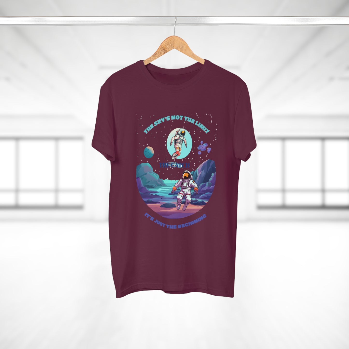 Astronaut Adventure Men's T-Shirt - 'The Sky's Not the Limit, It's Just the Beginning'