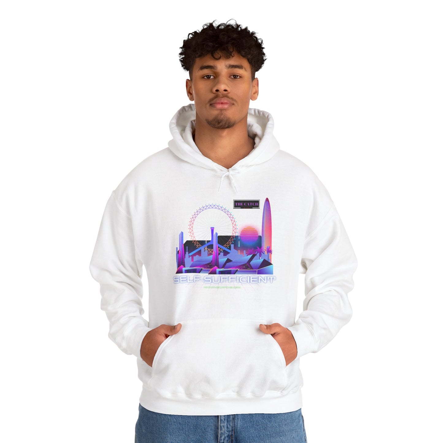 Retro Vibes Hooded Sweatshirt - Comfortable Streetwear, Perfect for Gifts, Relaxed Style, Fashion, Casual Wear - THE CATCH